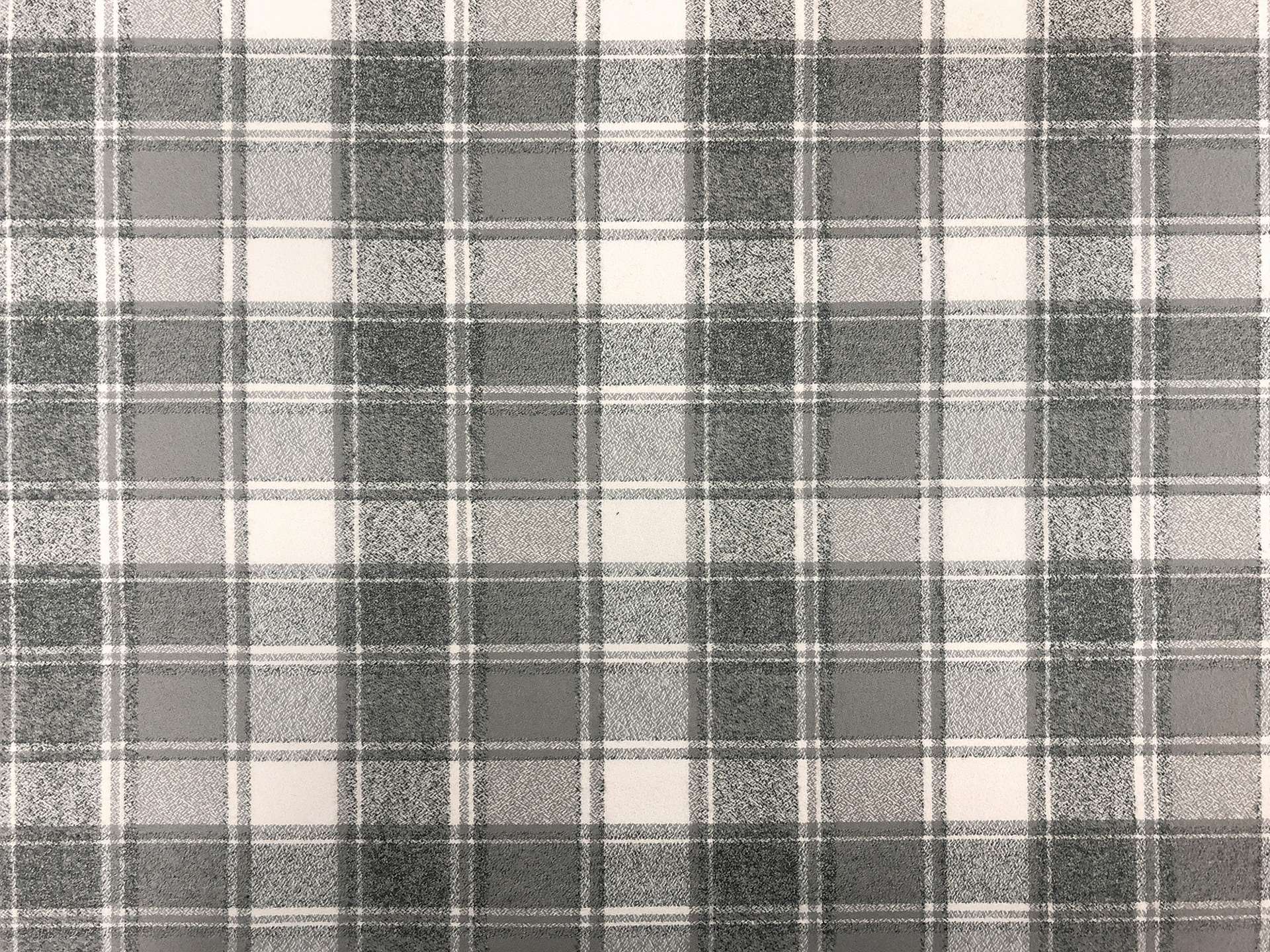 Cotton Flannel Plaid in Iron Grey