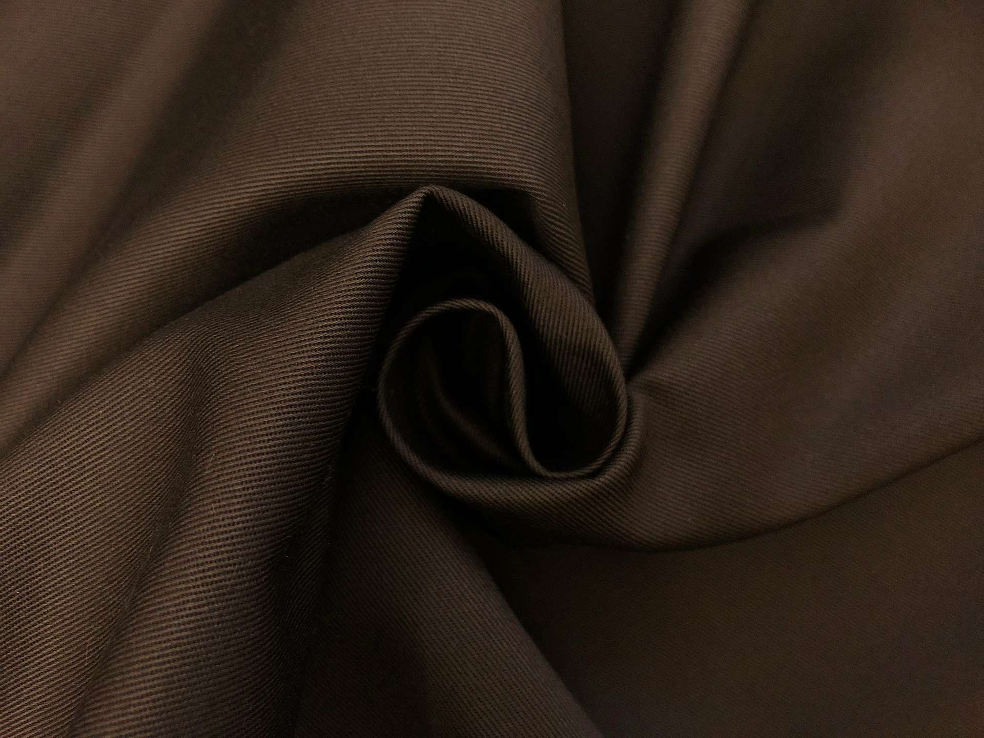 7oz Organic Cotton Twill in Espresso 