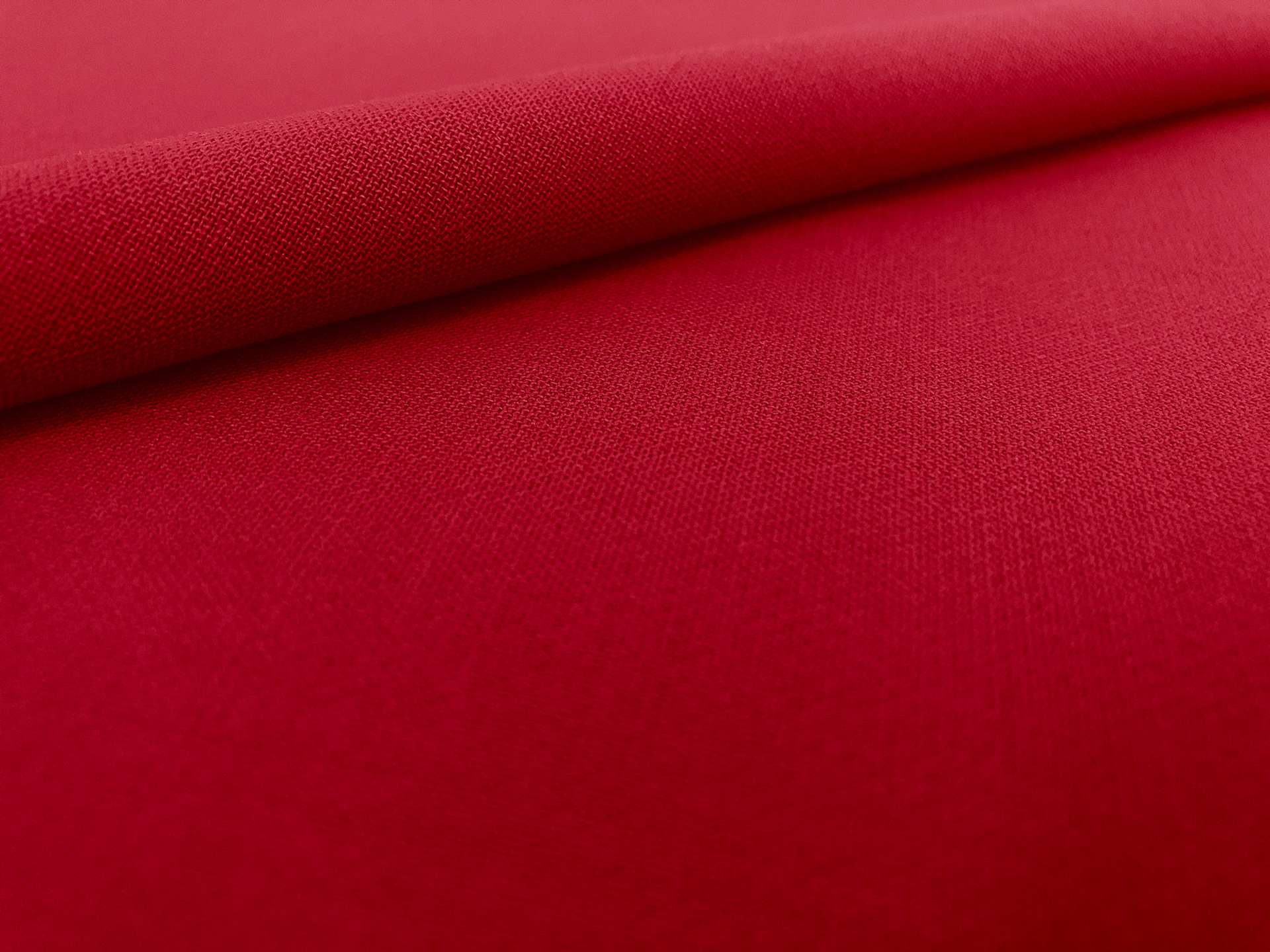 Italian Double Faced Stretch Wool in Ruby Red