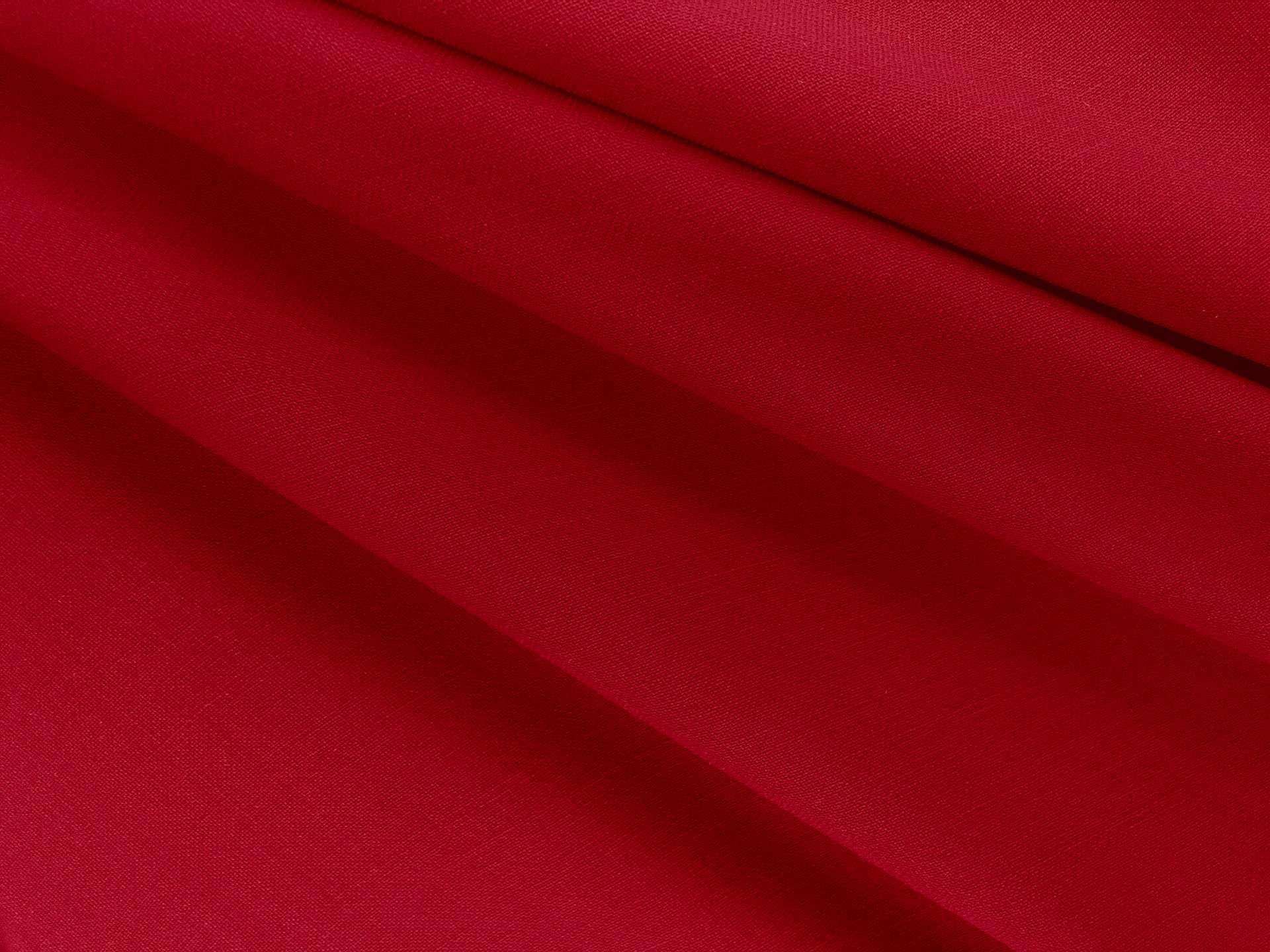 Italian Double Faced Stretch Wool in Ruby Red