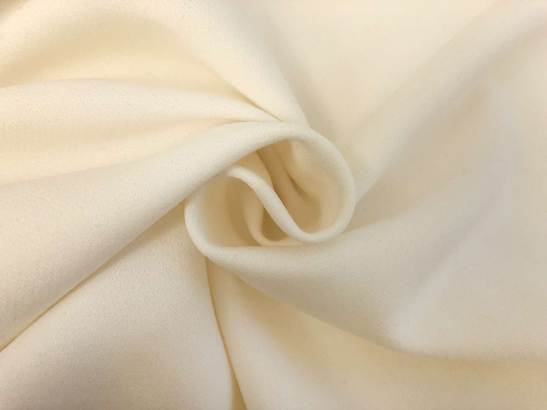 Stretch Wool Double Crepe in Ivory