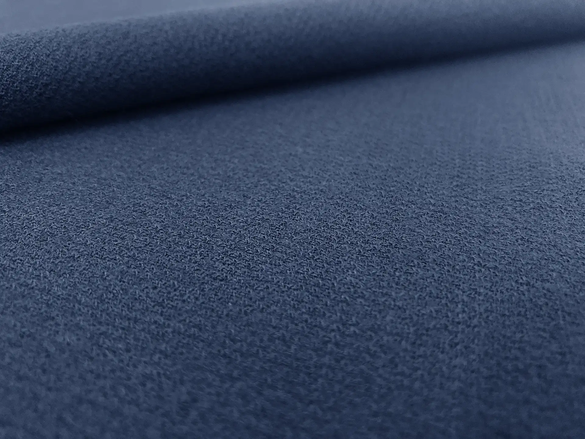 Stretch Wool Double Crepe in Marine