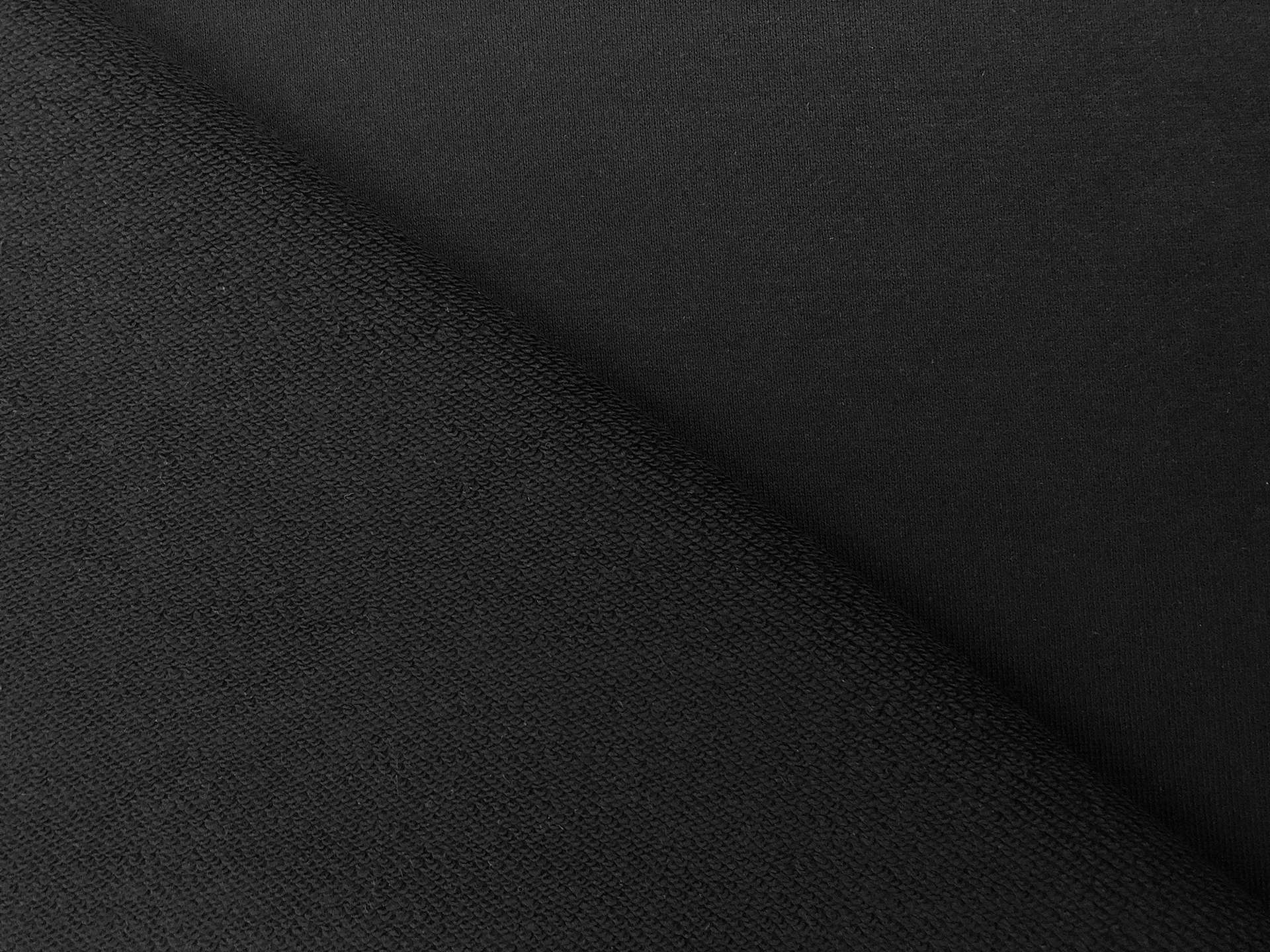 11oz Japanese French Terry Knit in Black
