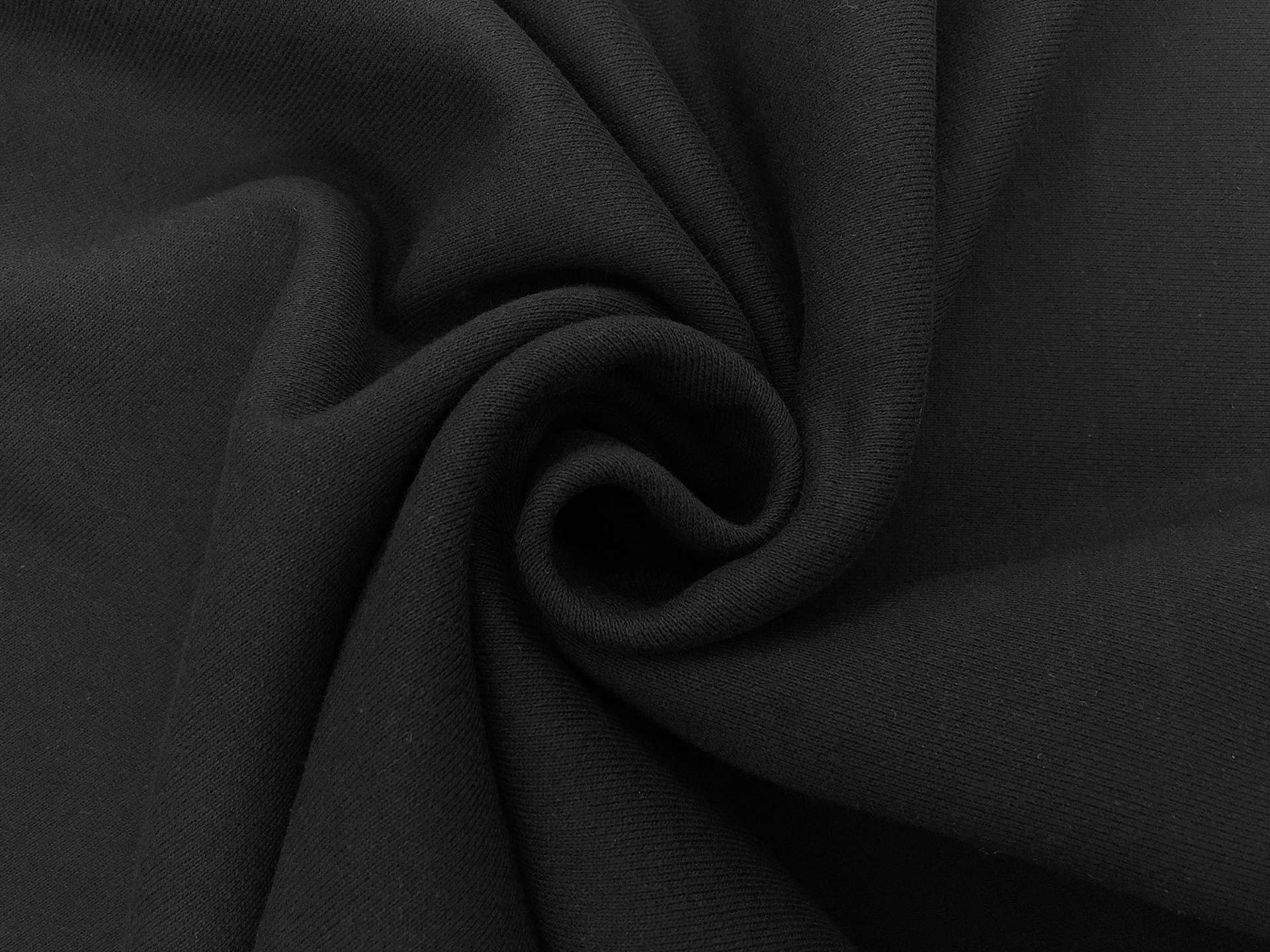 11oz Japanese French Terry Knit in Black