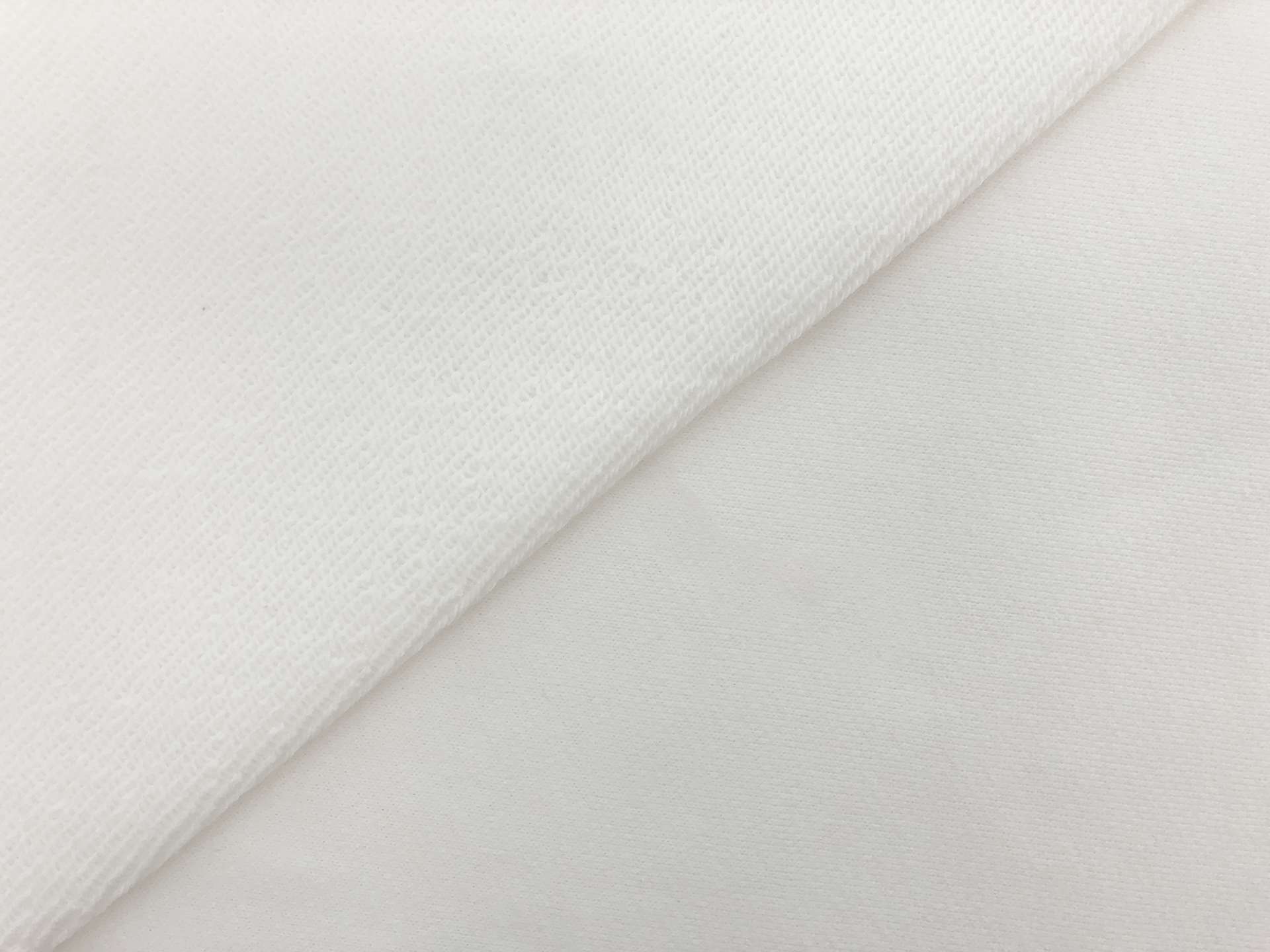  Japanese French Terry Knit in White