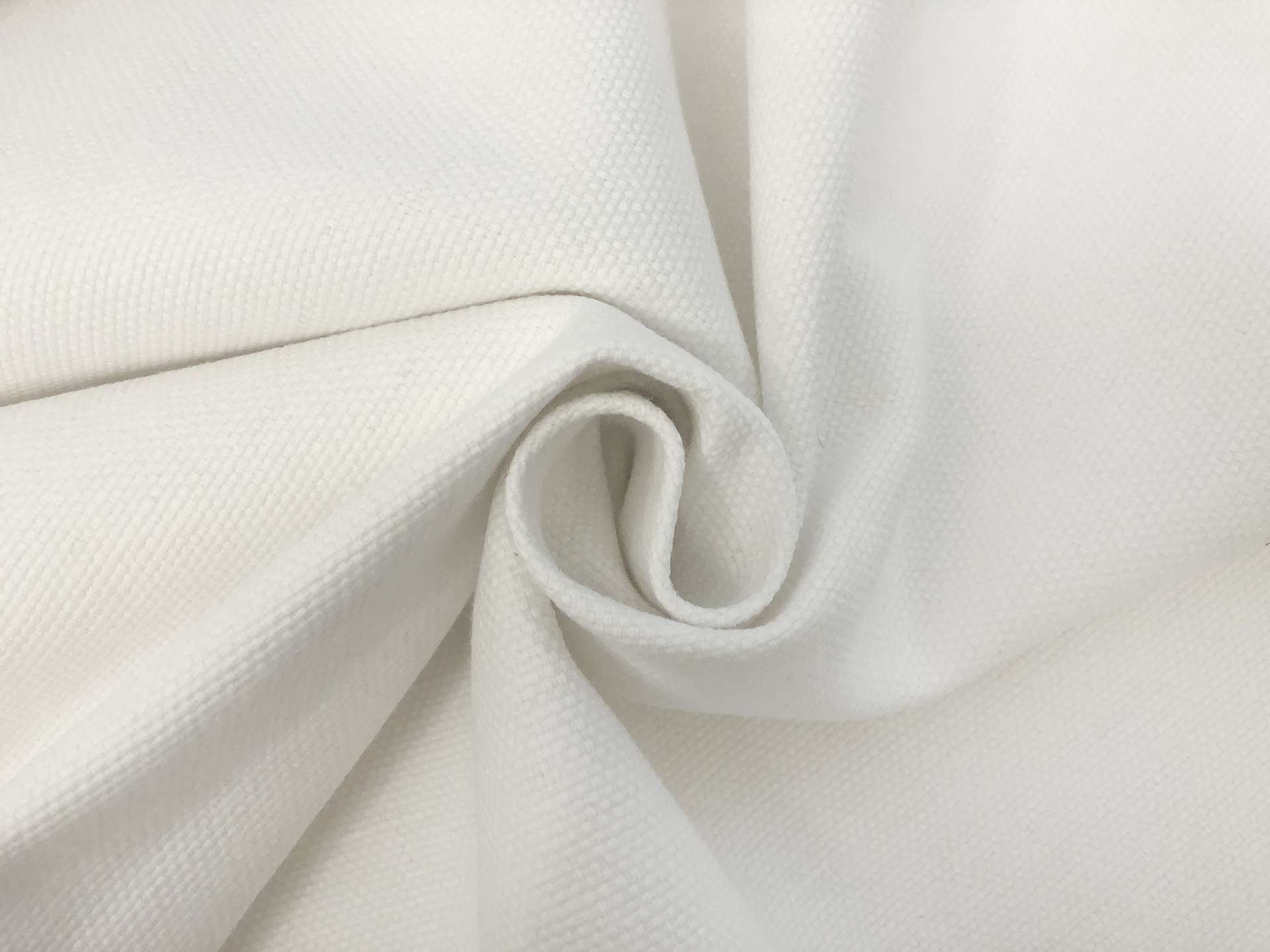 Linen Cotton Upholstery in White