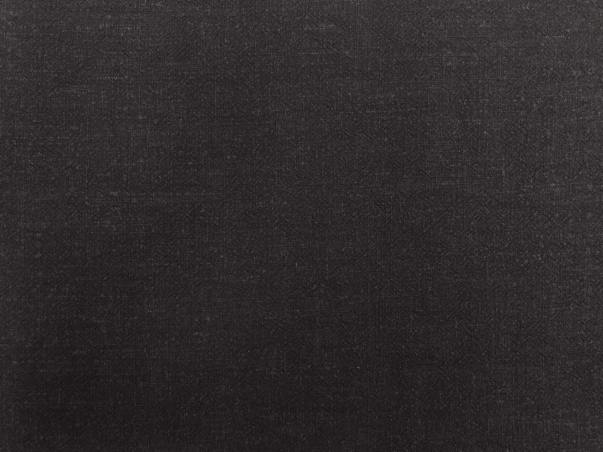 Sustainable Viscose Linen Blend Noil in Black