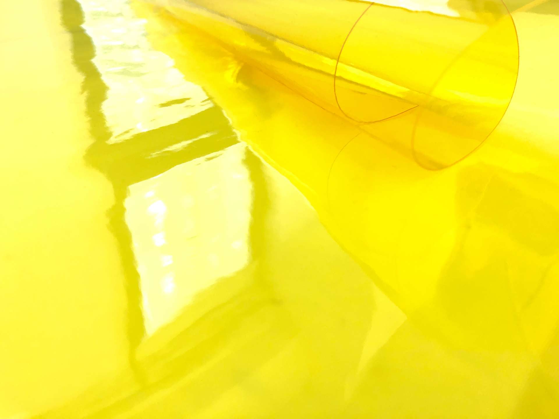 Clear Tinted Plastic in Yellow