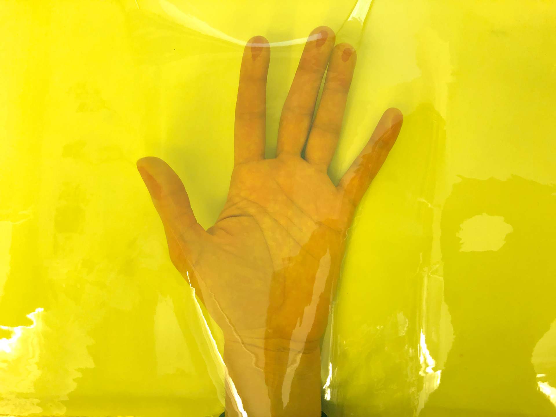 Clear Tinted Plastic in Yellow