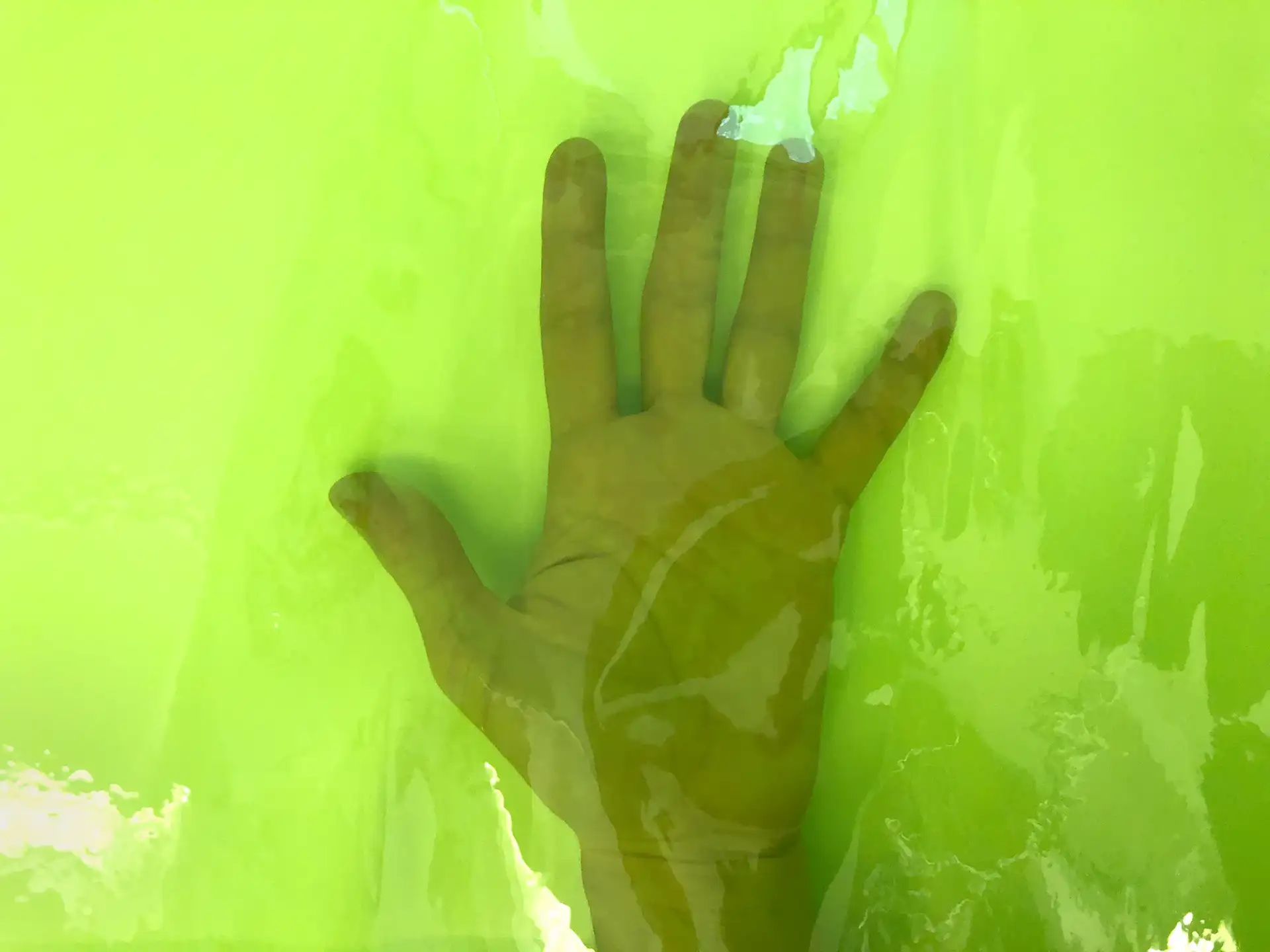 Clear Tinted Plastic in Green