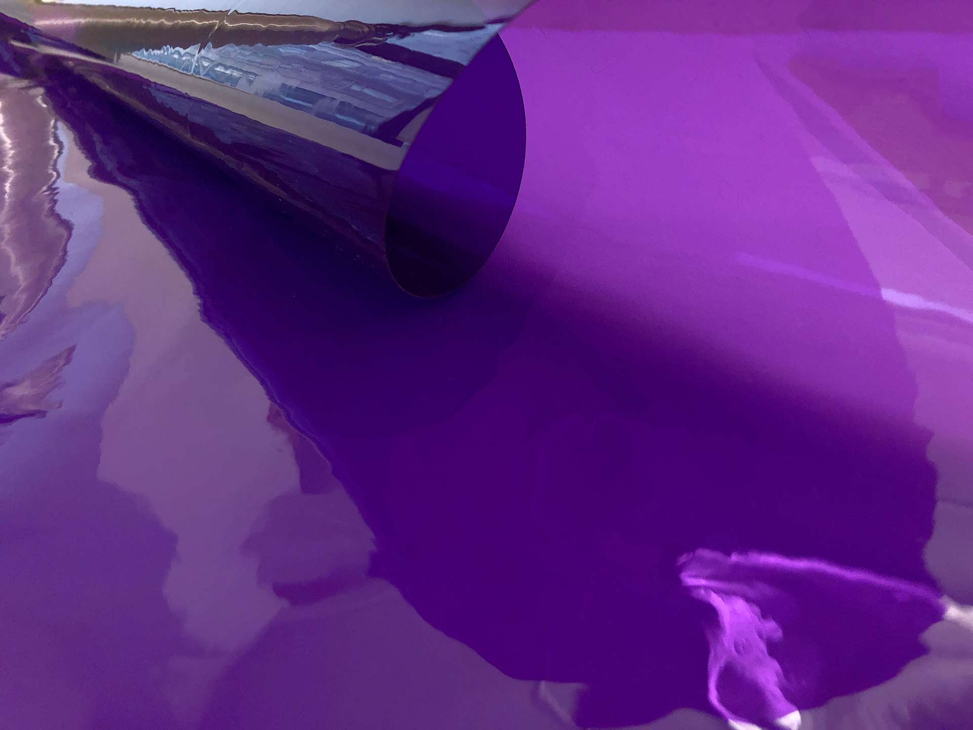 Clear Tinted Plastic in Purple