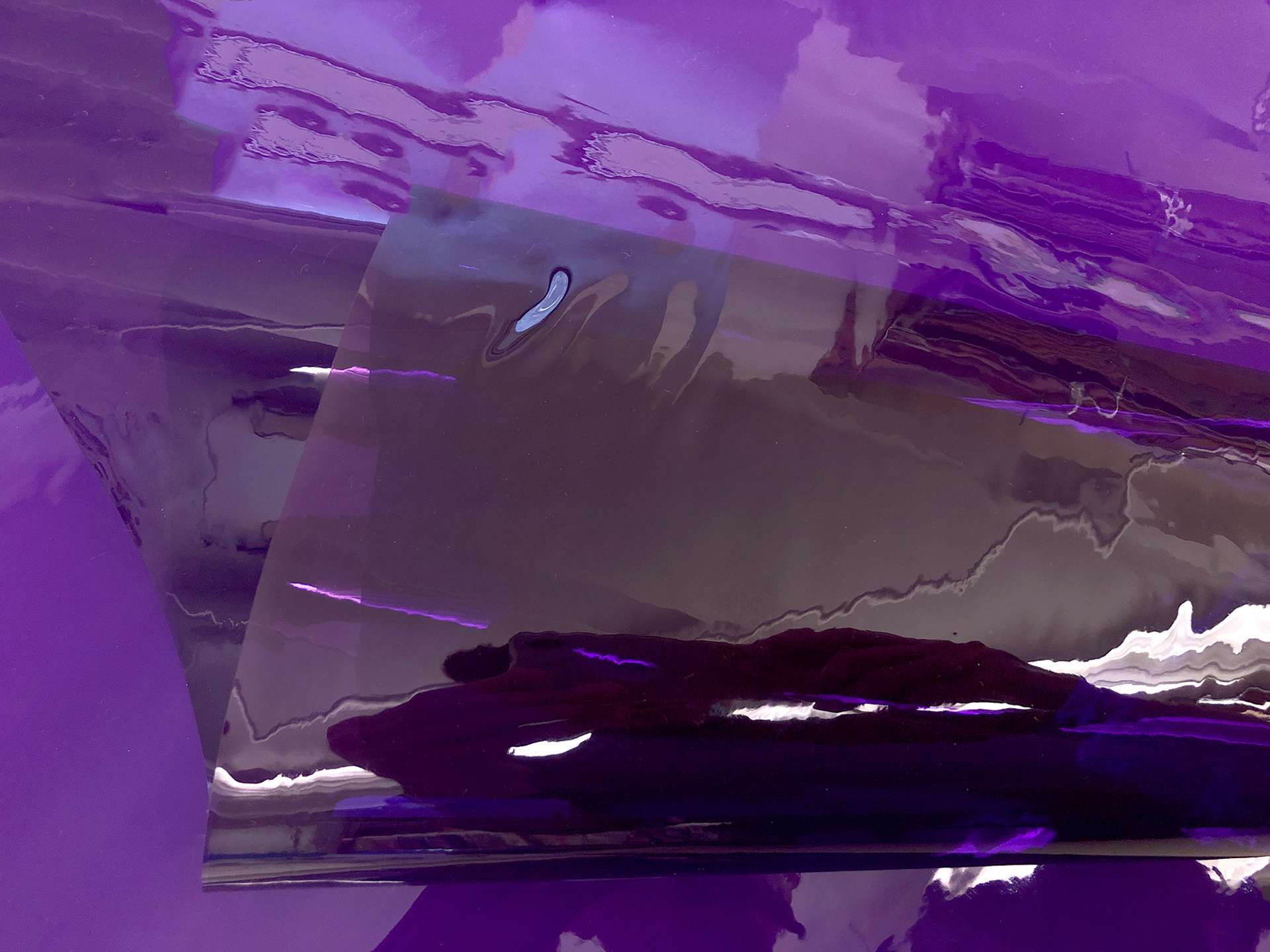 Clear Tinted Plastic in Purple