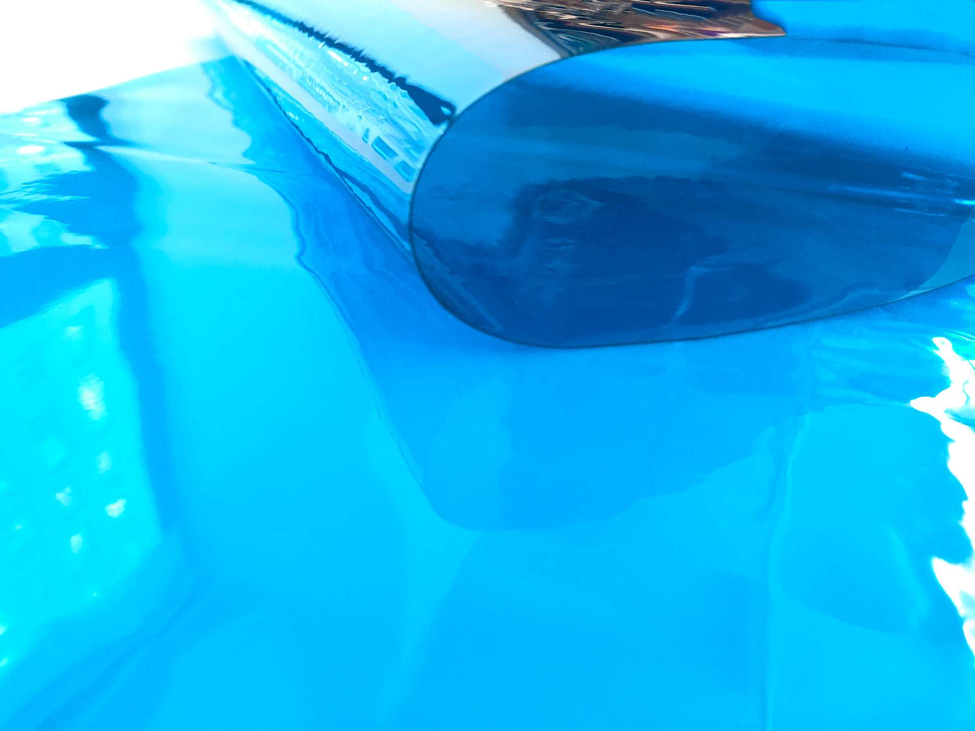 Clear Tinted Plastic in Blue
