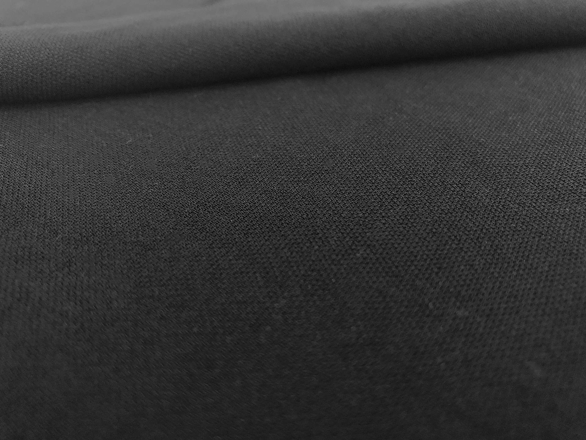 Polyester Textured Georgette in Black