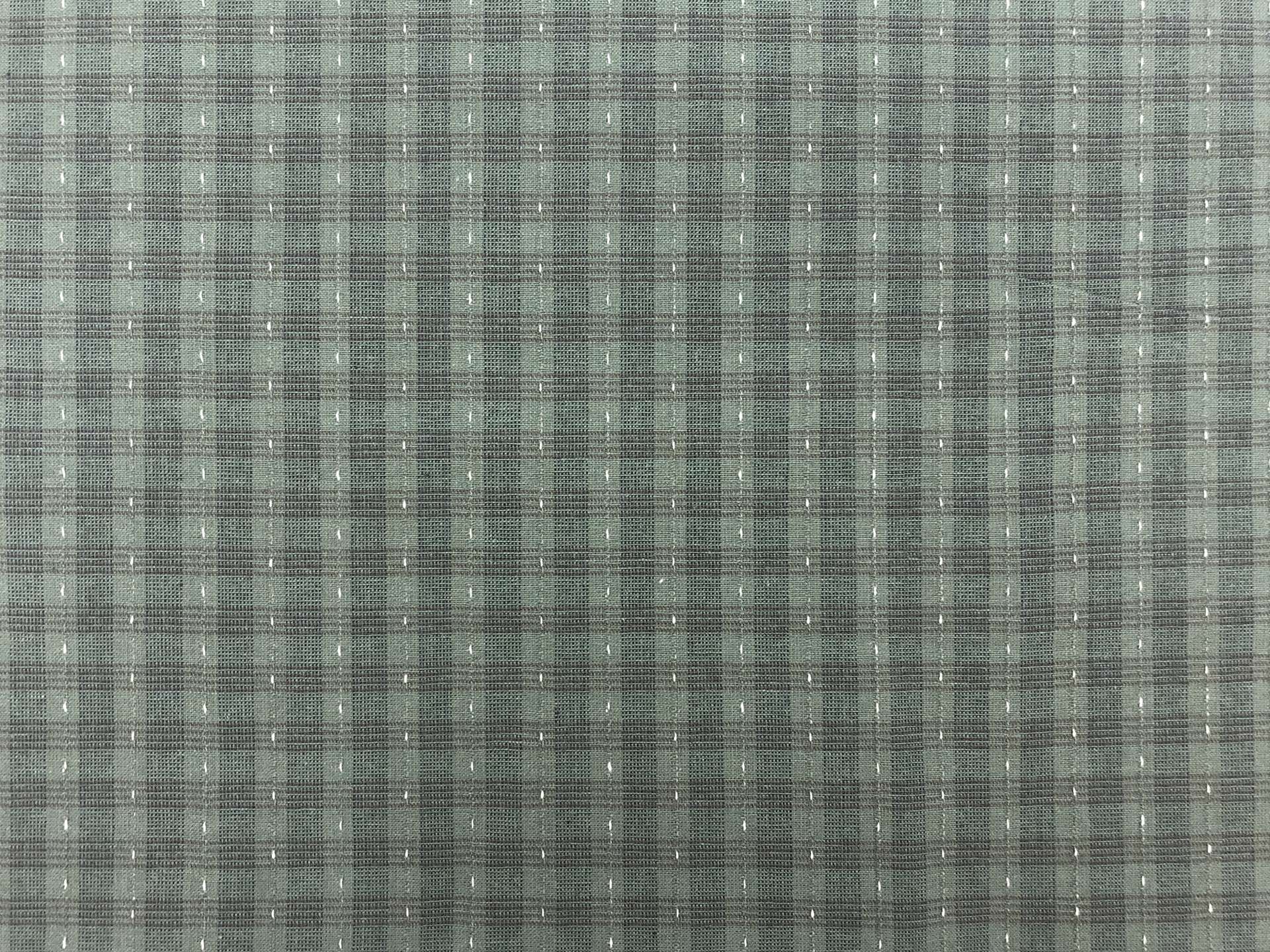 Yarn Dyed Cotton Plaid Novelty in Basil
