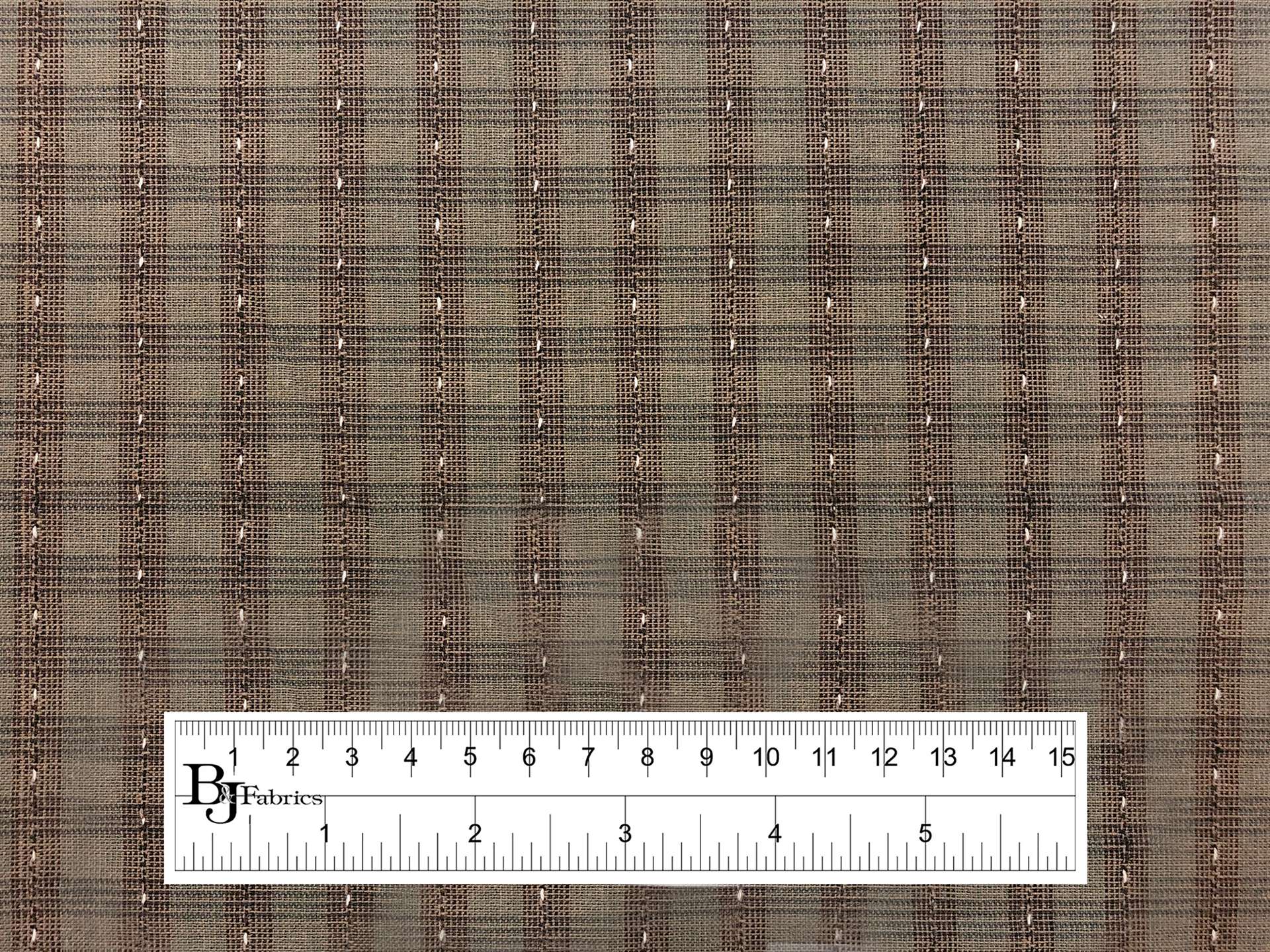 Yarn Dyed Cotton Plaid Novelty in Olive Drab Charcoal