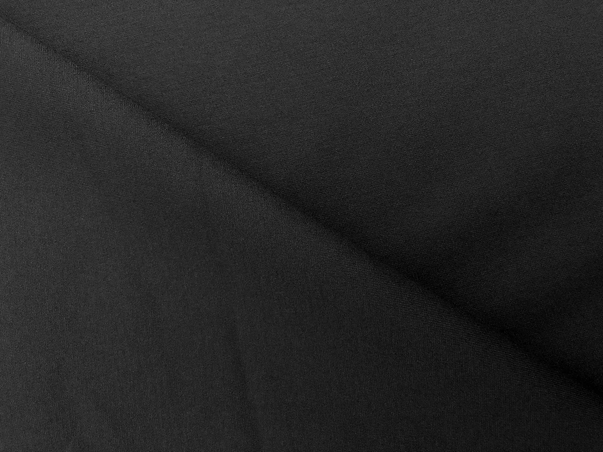 Lightweight Rayon Blend Ponte Knit in Black