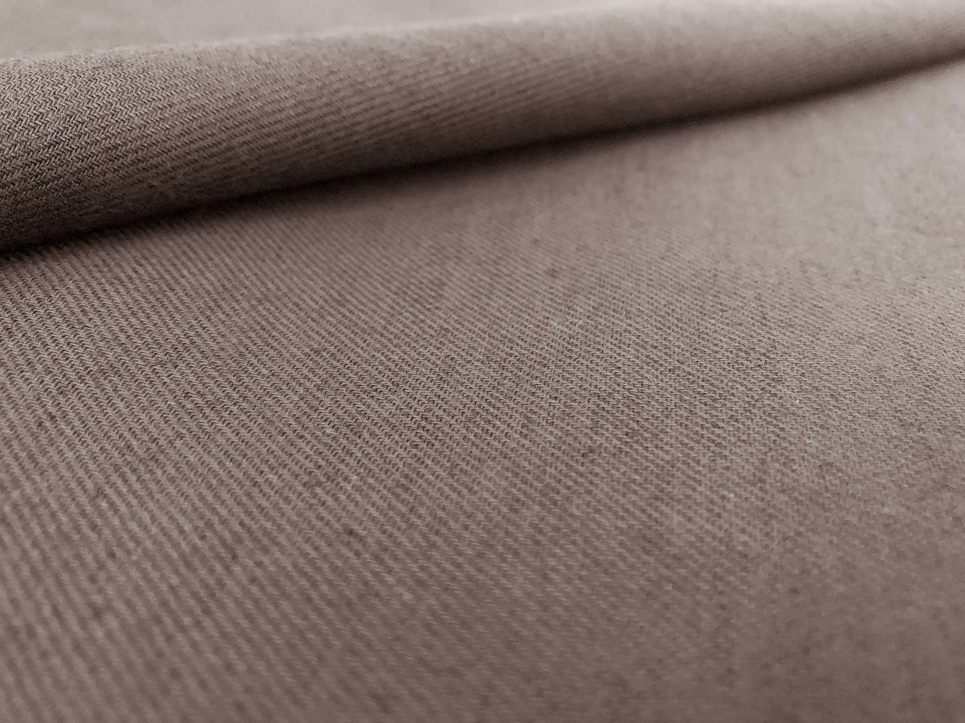 Japanese Cotton Wool Viyella in Dark Taupe