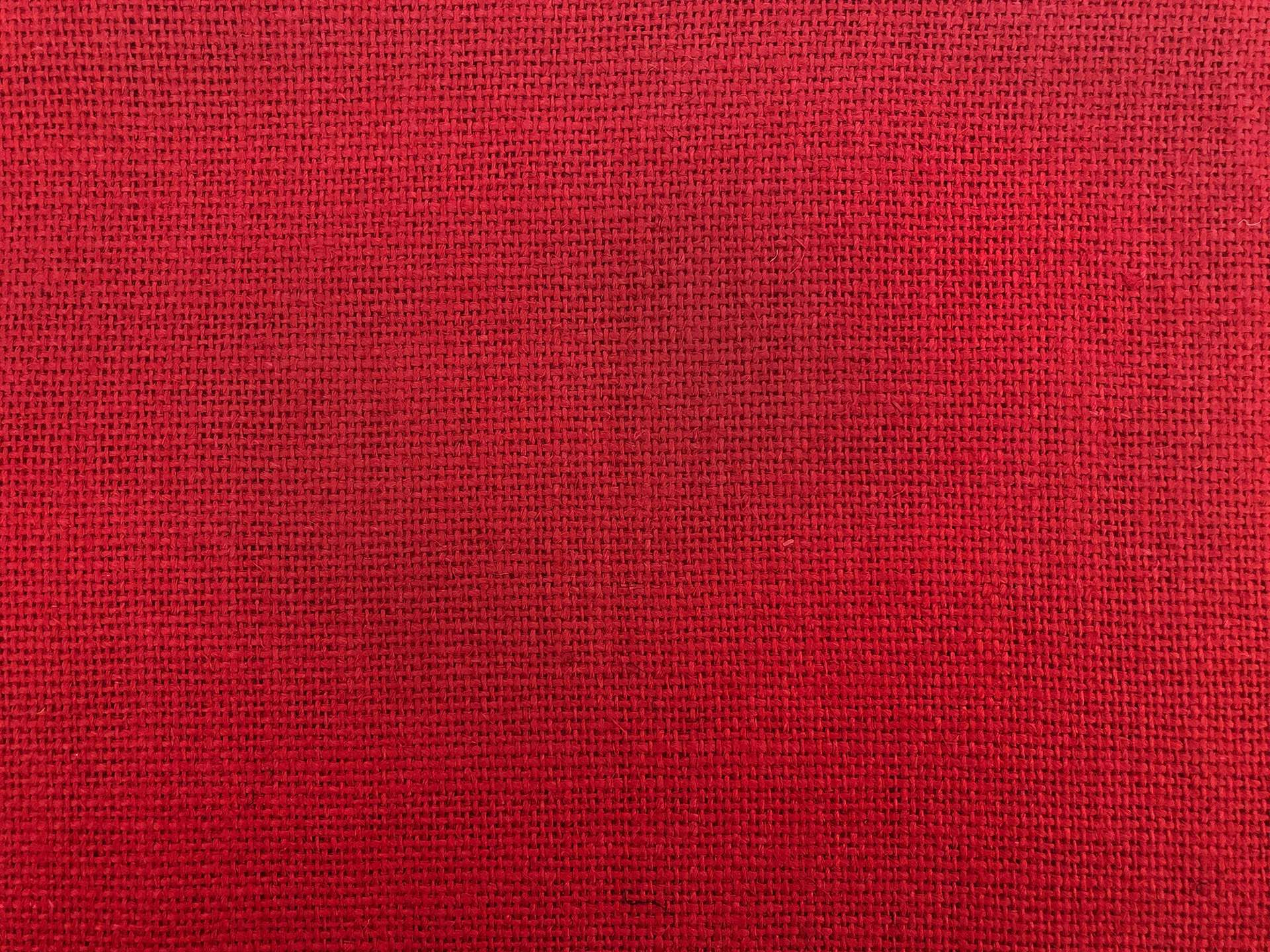 Linen Burlap in Red
