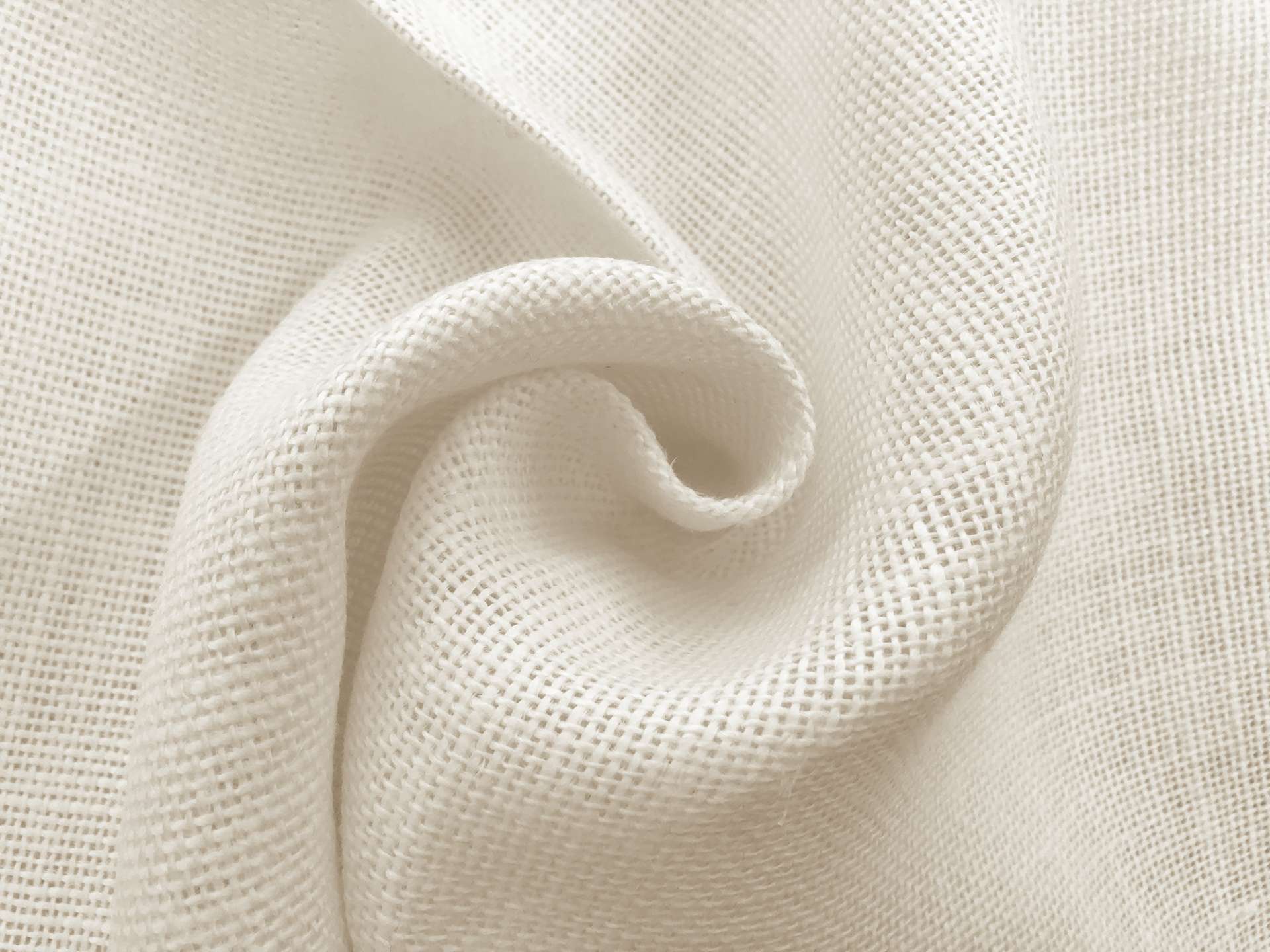 Linen Burlap in Ivory