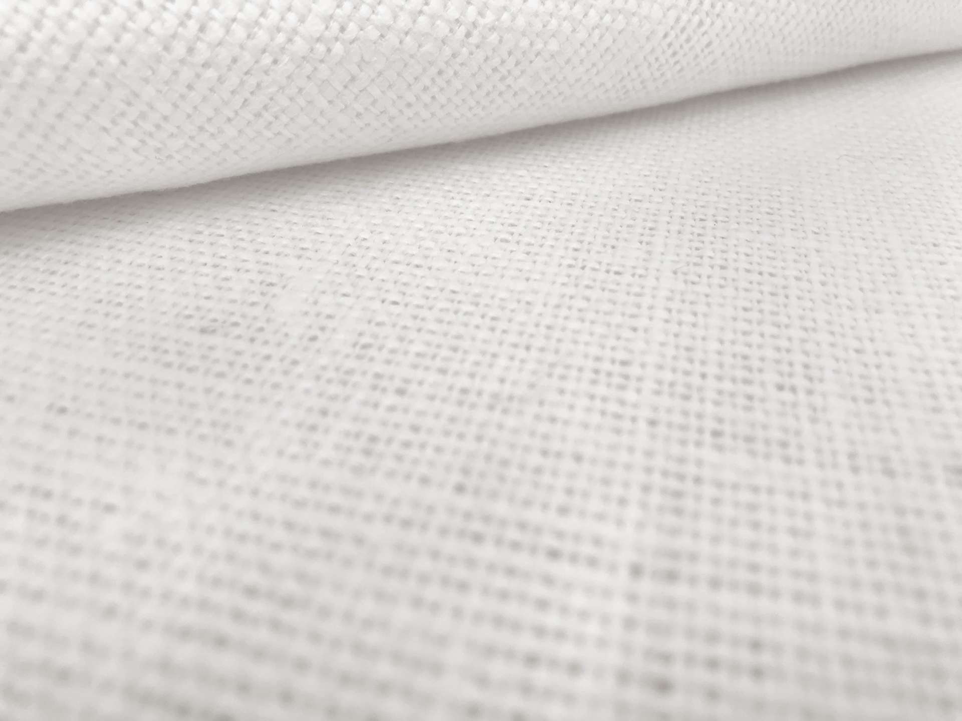 Linen Burlap in White