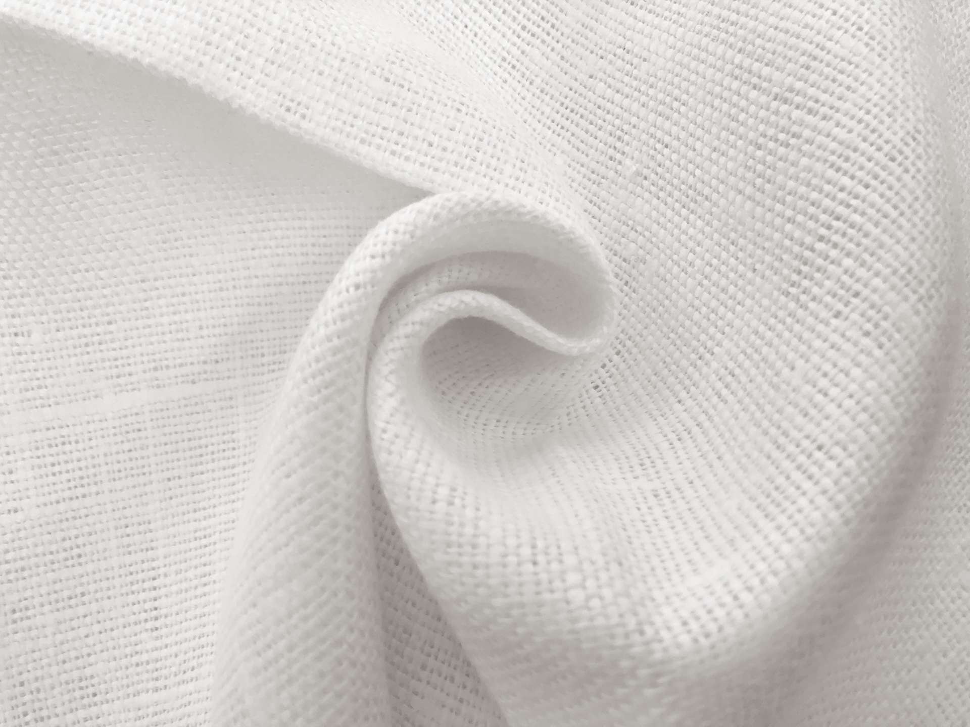 Linen Burlap in White