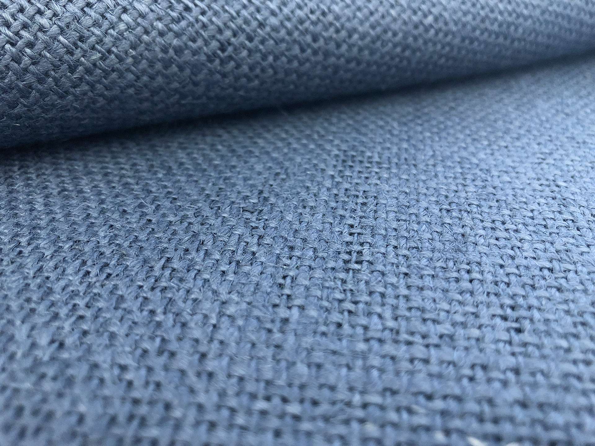 Linen Burlap in Indigo