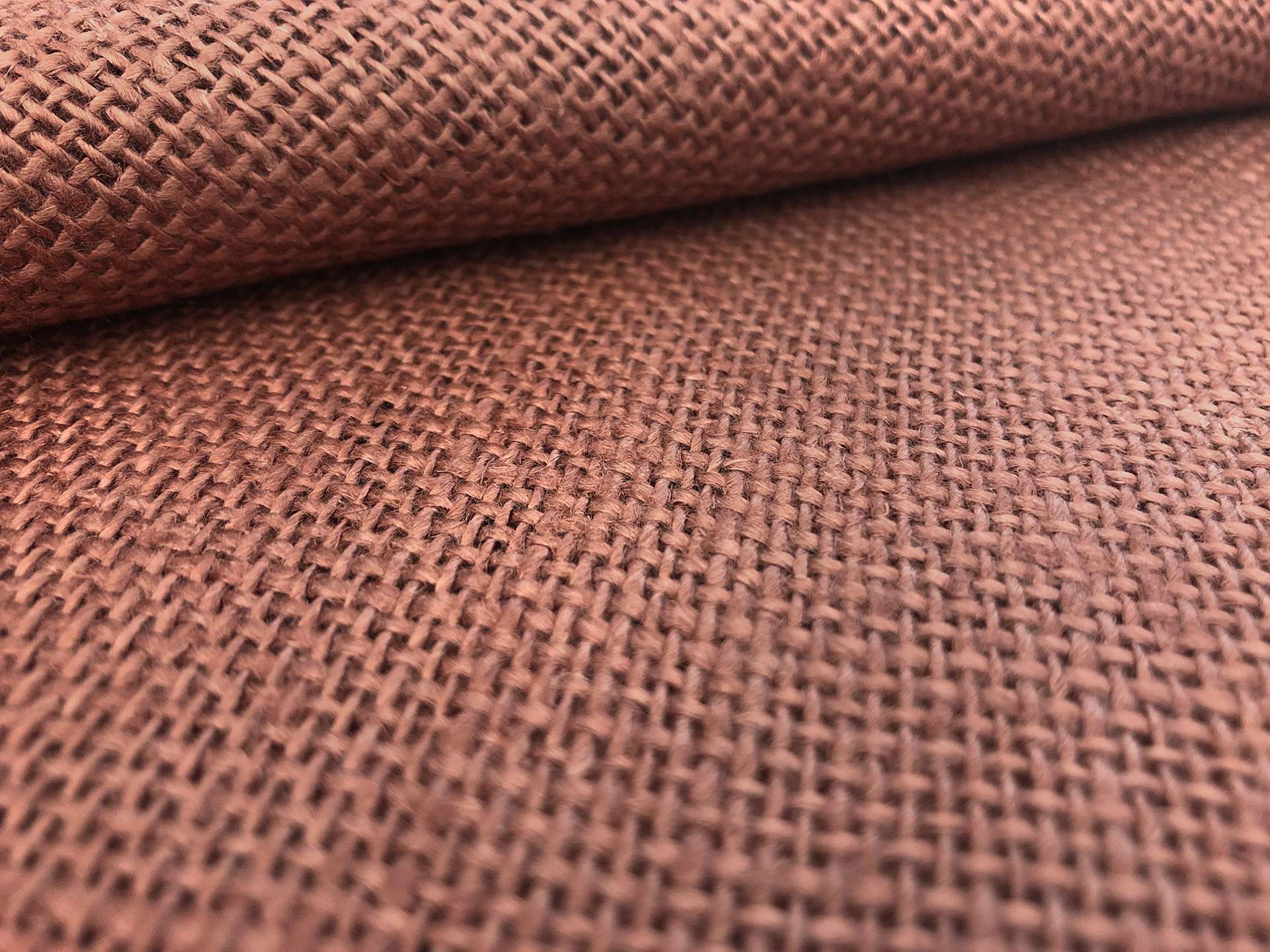 Linen Burlap in Dusty Rose
