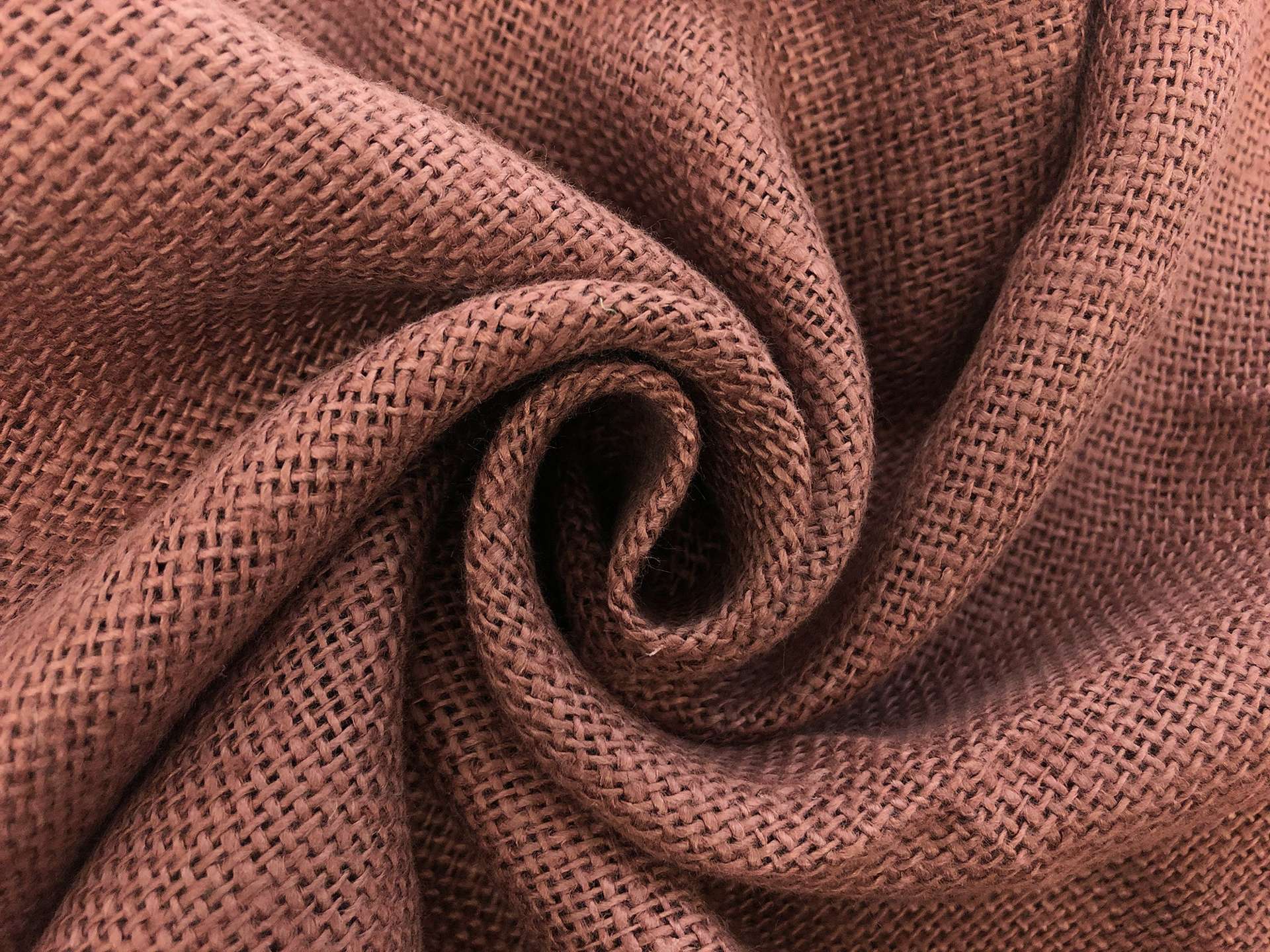 Linen Burlap in Dusty Rose