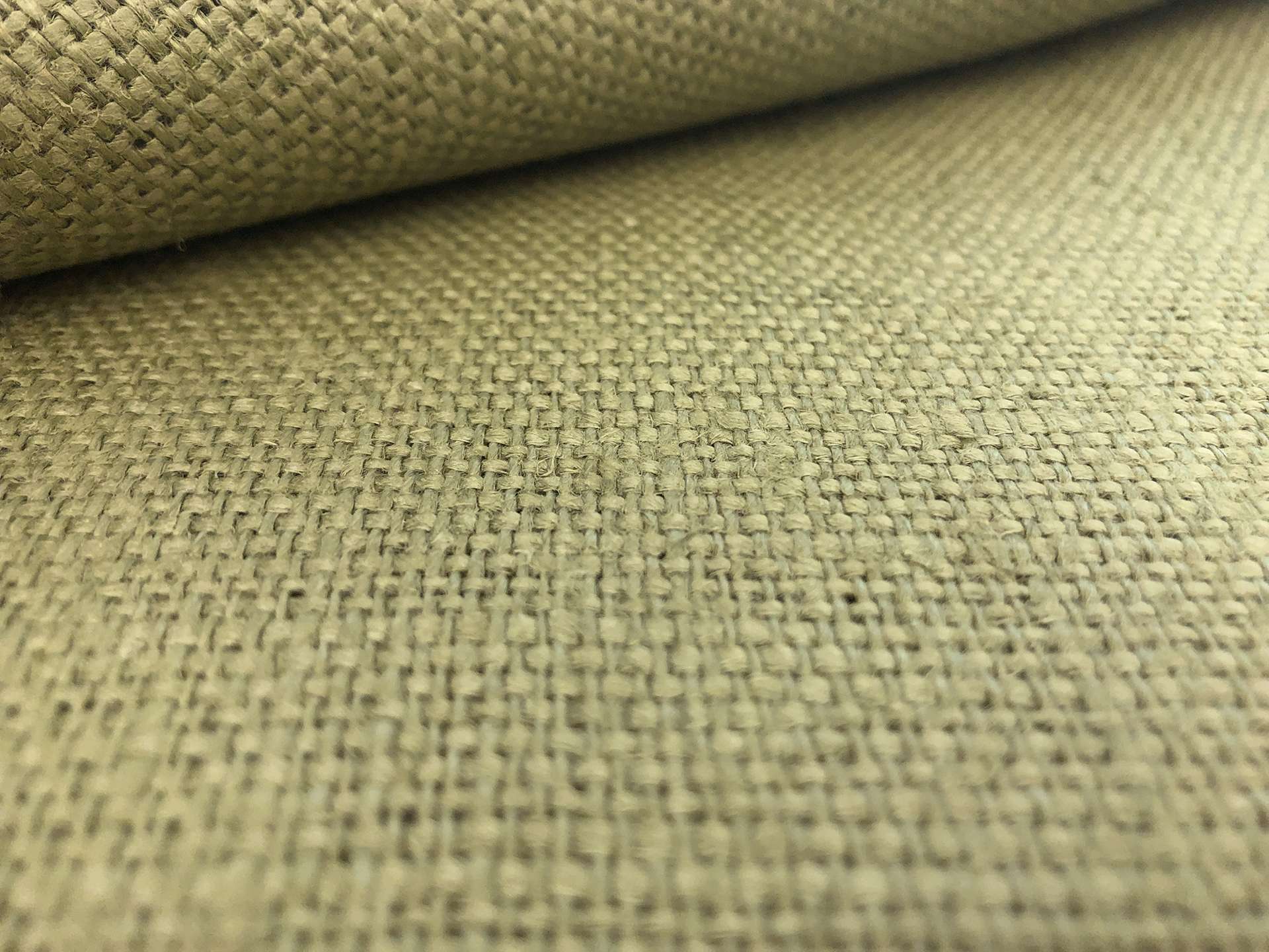 Linen Burlap in Olive
