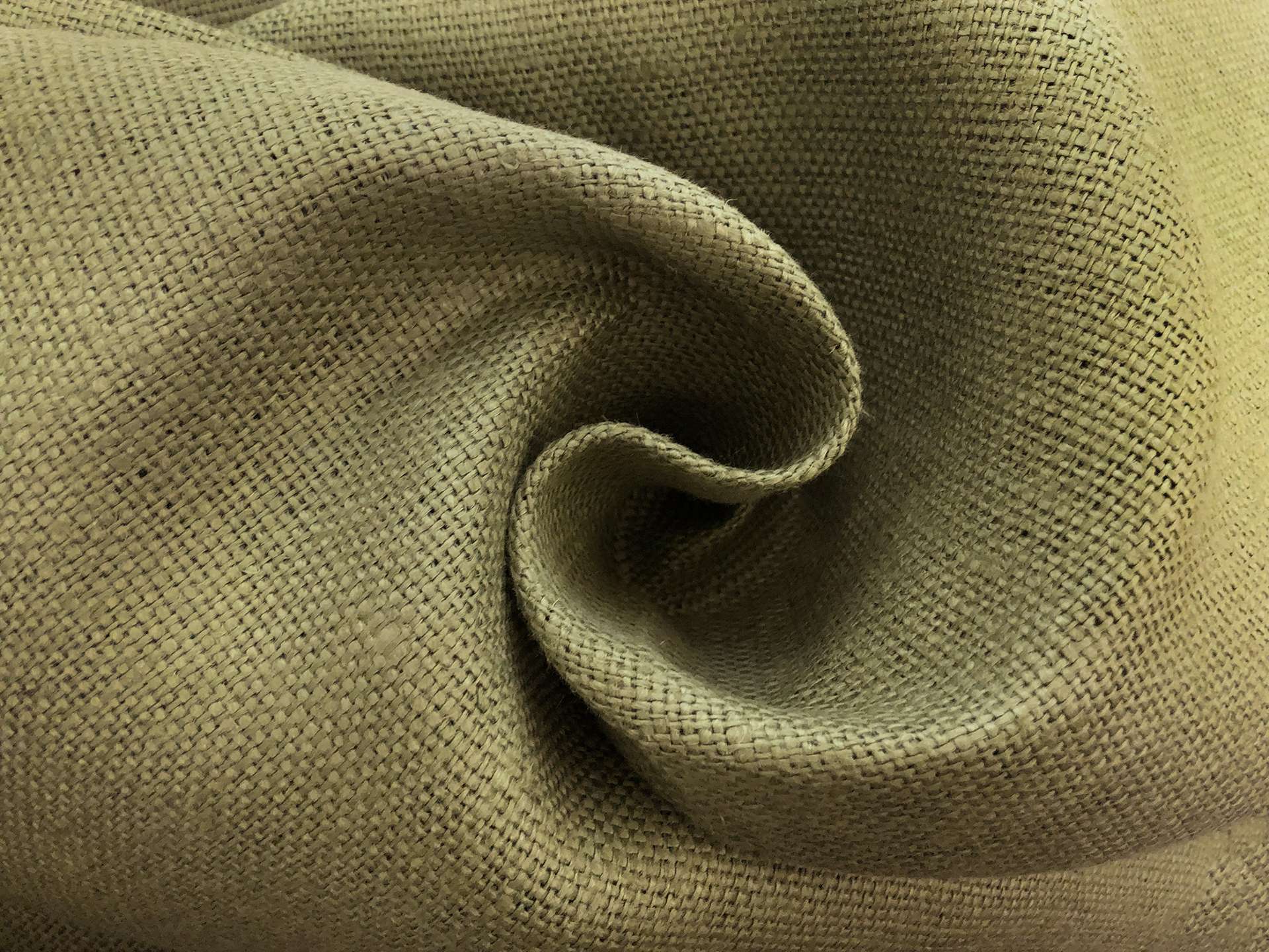 Linen Burlap in Olive