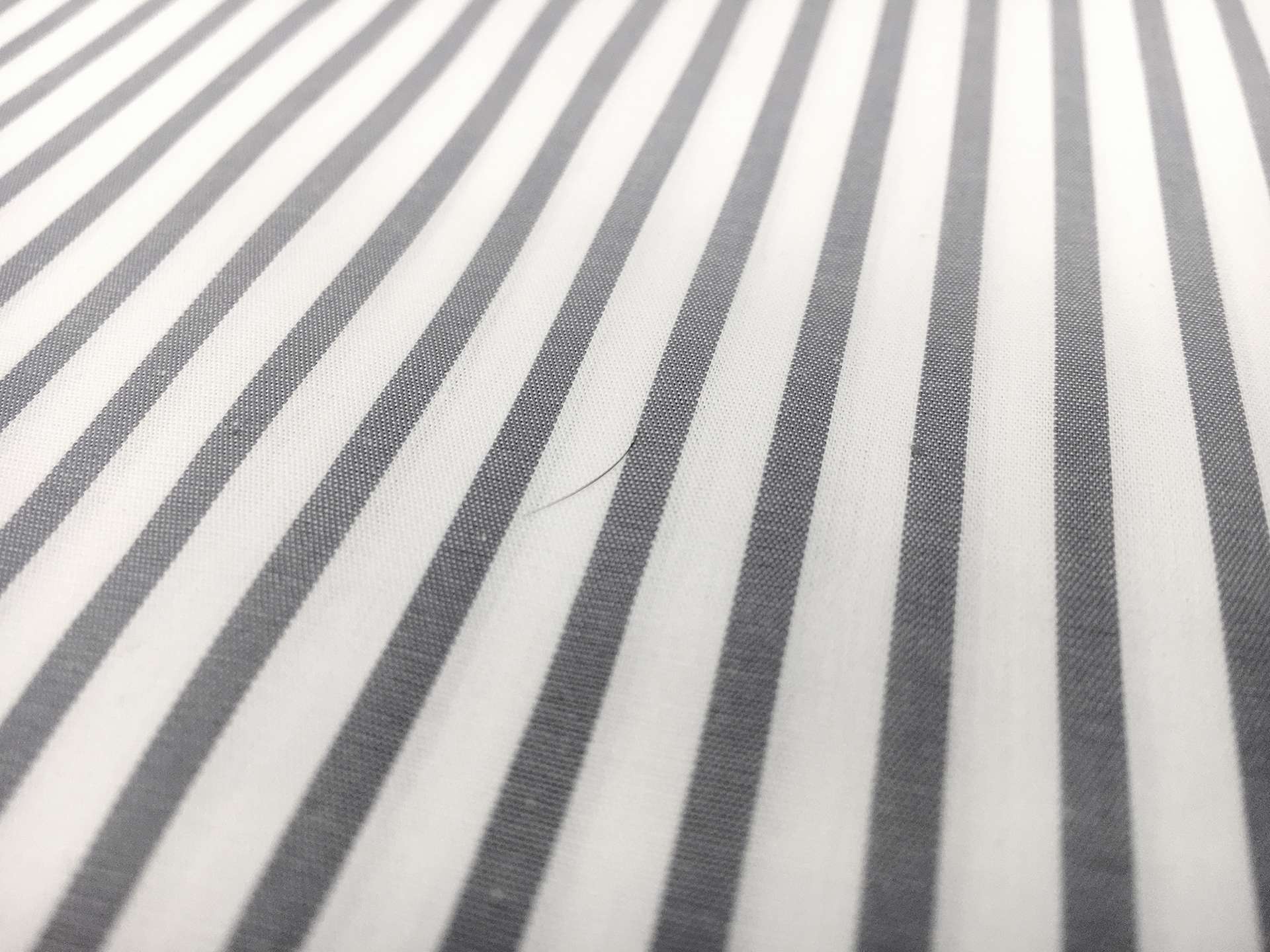 Cotton Shirting with Grey Woven Stripe