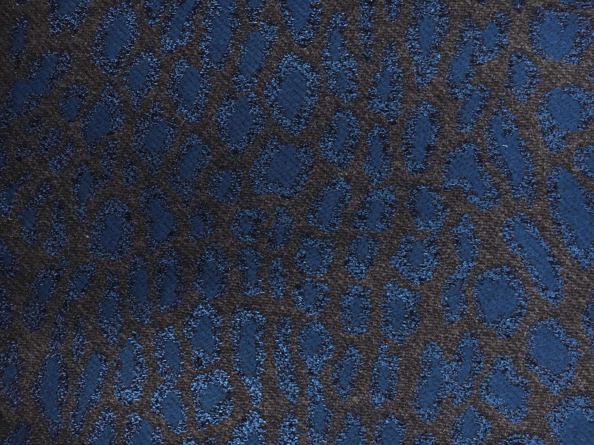Acetate and Polyester Blend Metallic Chenille with Leopard Dots