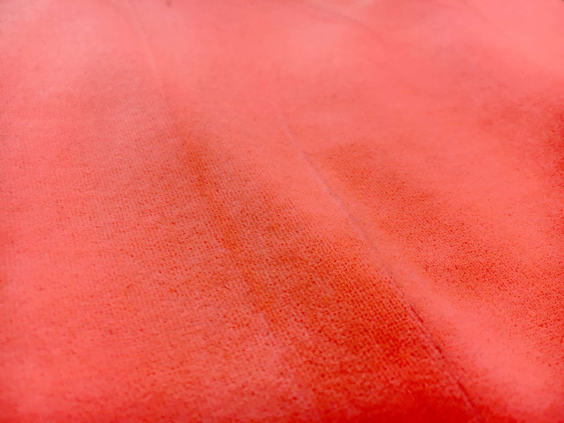Polyester and Lycra Blend Stretch Velvet in Neon Orange