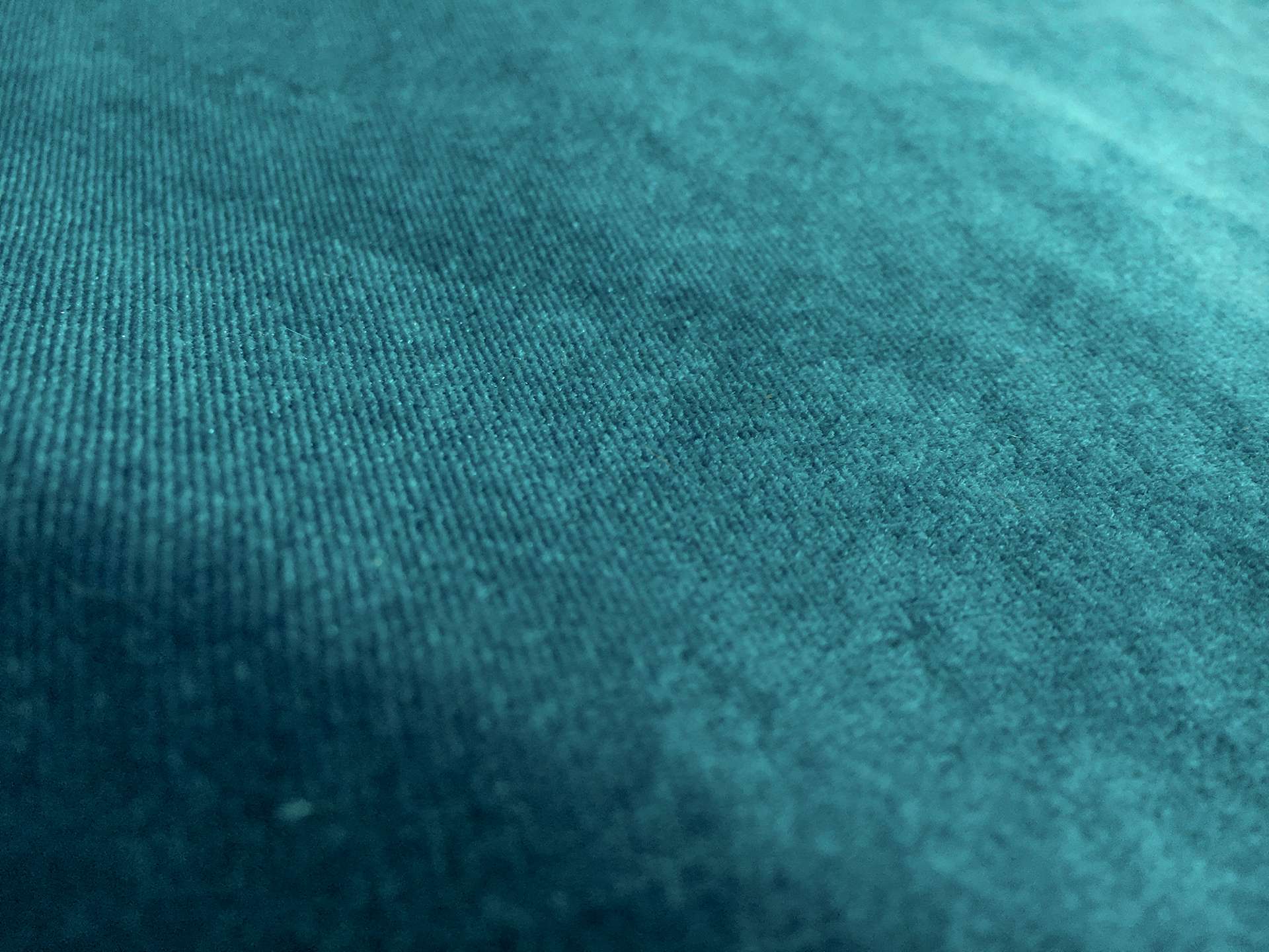 Polyester and Lycra Blend Stretch Velvet in Deep Turquoise