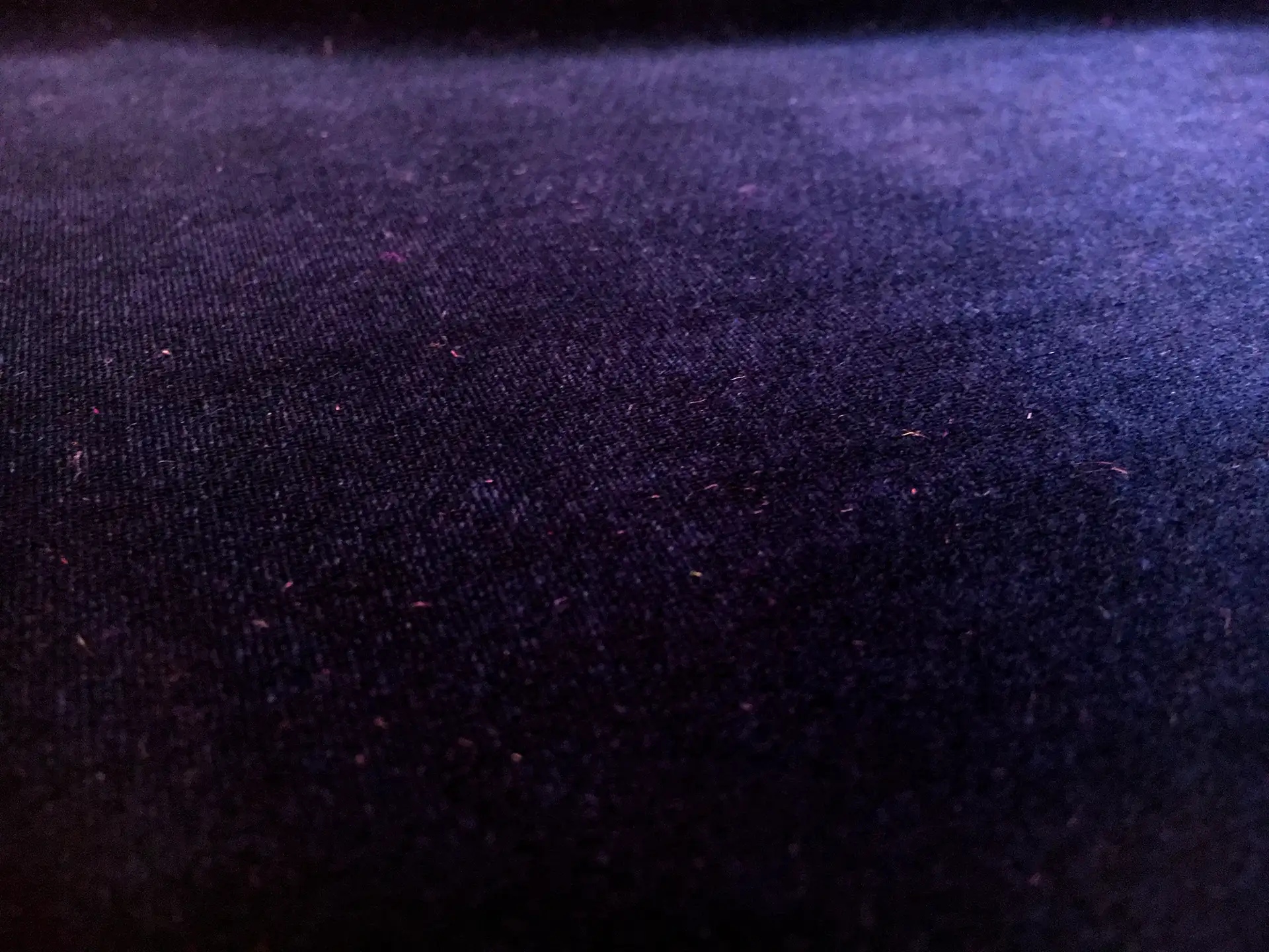 Polyester and Lycra Blend Stretch Velvet in Purple