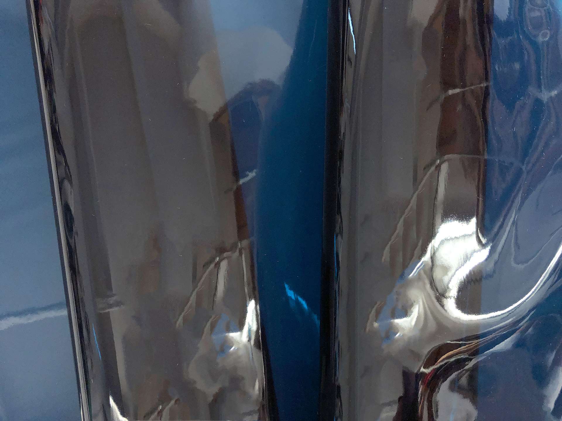 Clear Tinted Plastic in Navy