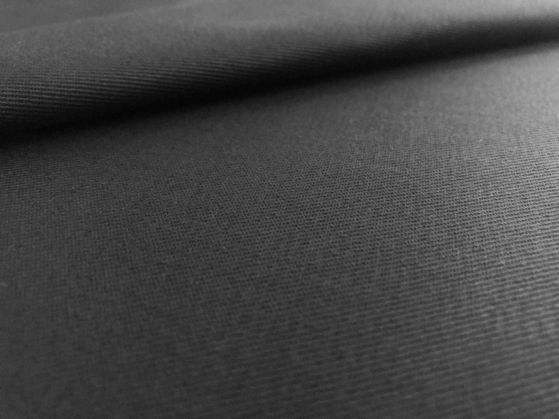 Stretch Cotton Chino Twill in Black