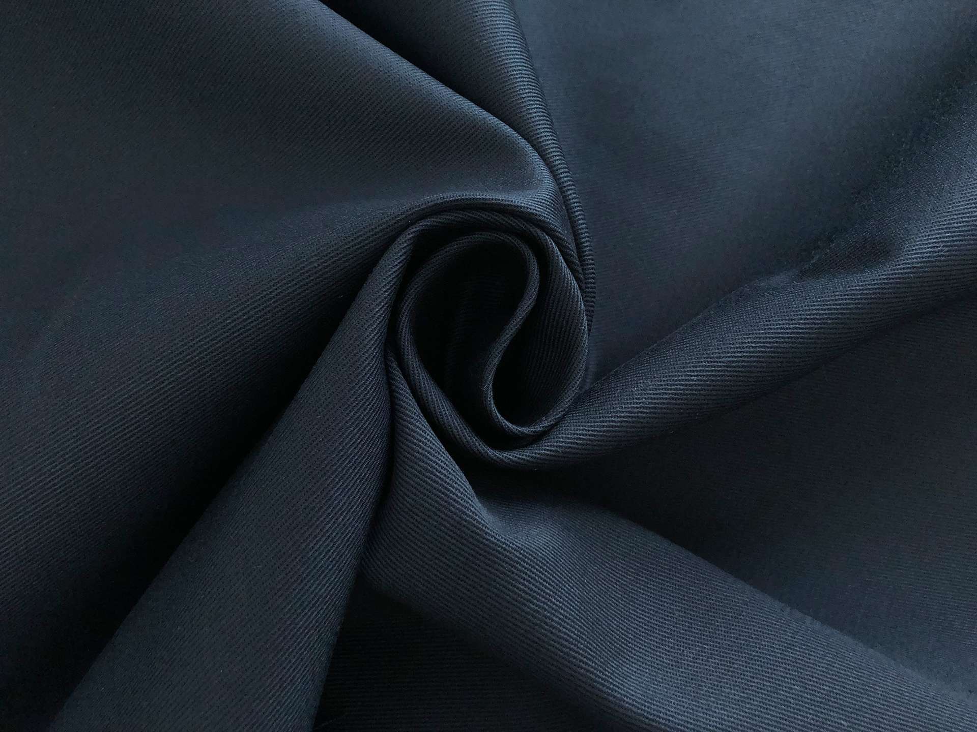 Stretch Cotton Chino Twill in Dark Navy