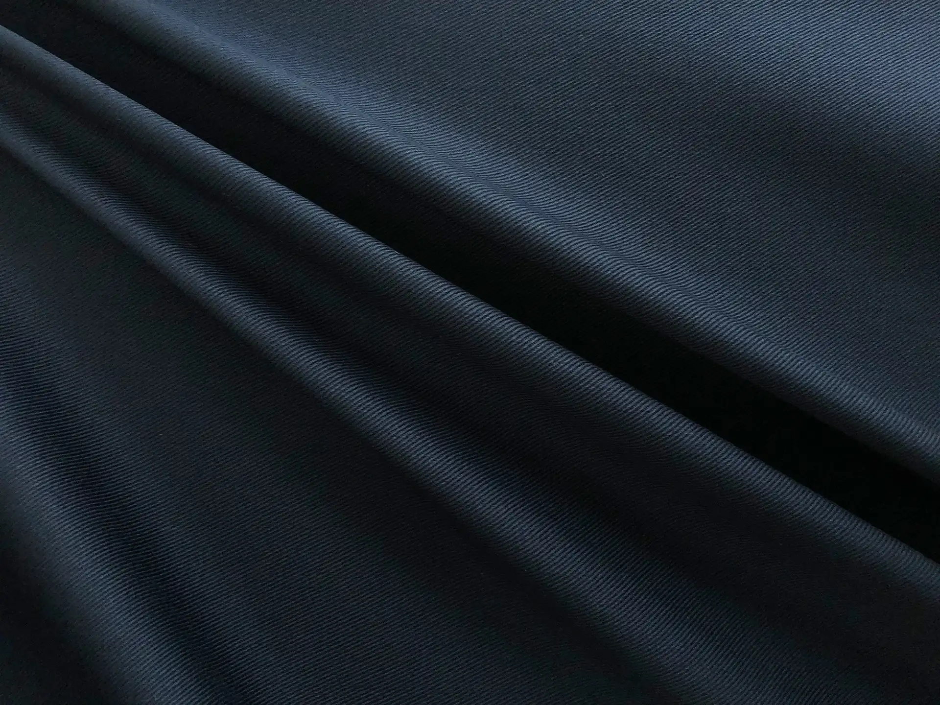 Stretch Cotton Chino Twill in Dark Navy