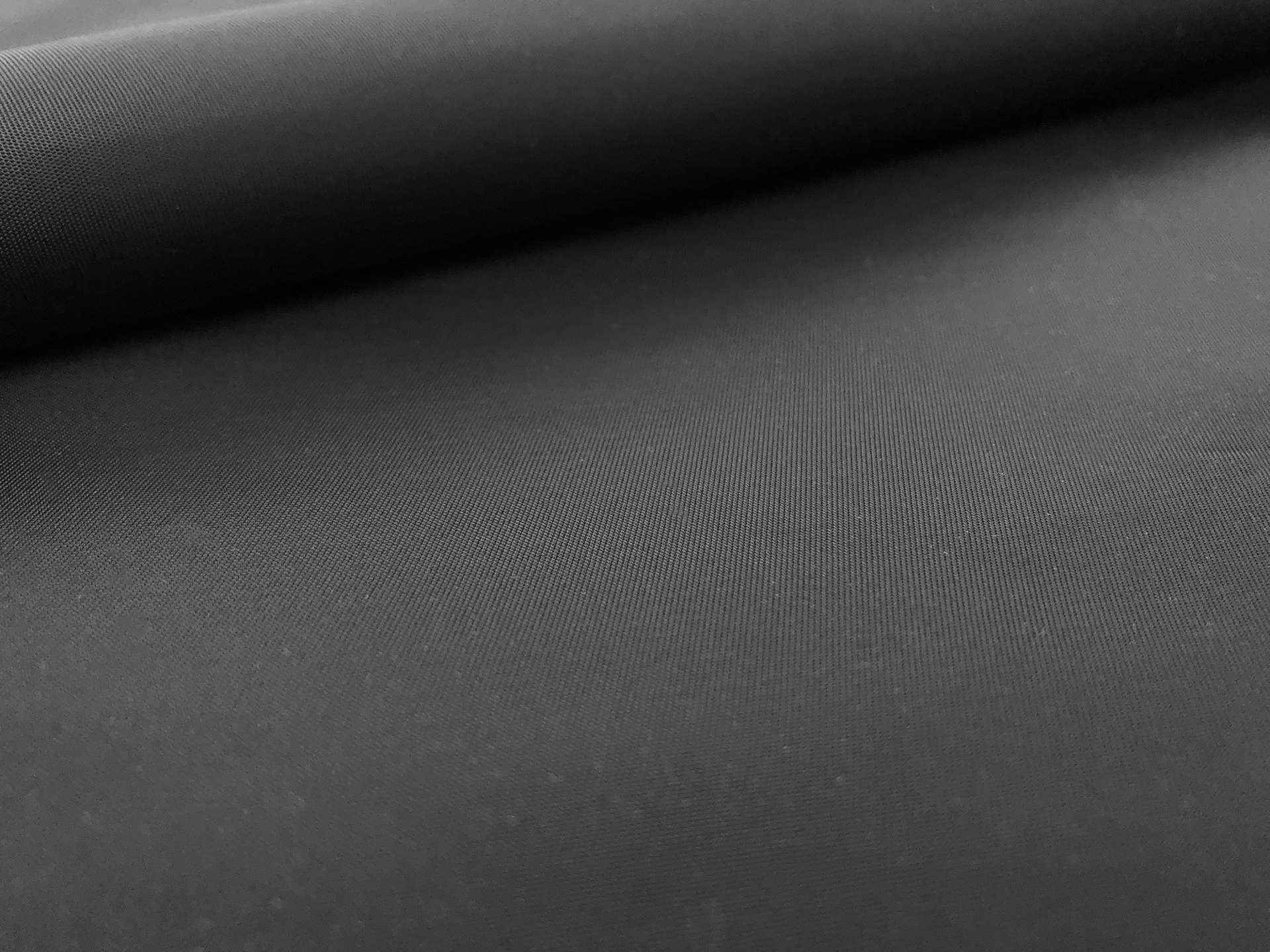 Nylon Satin Twill Rainwear in Black