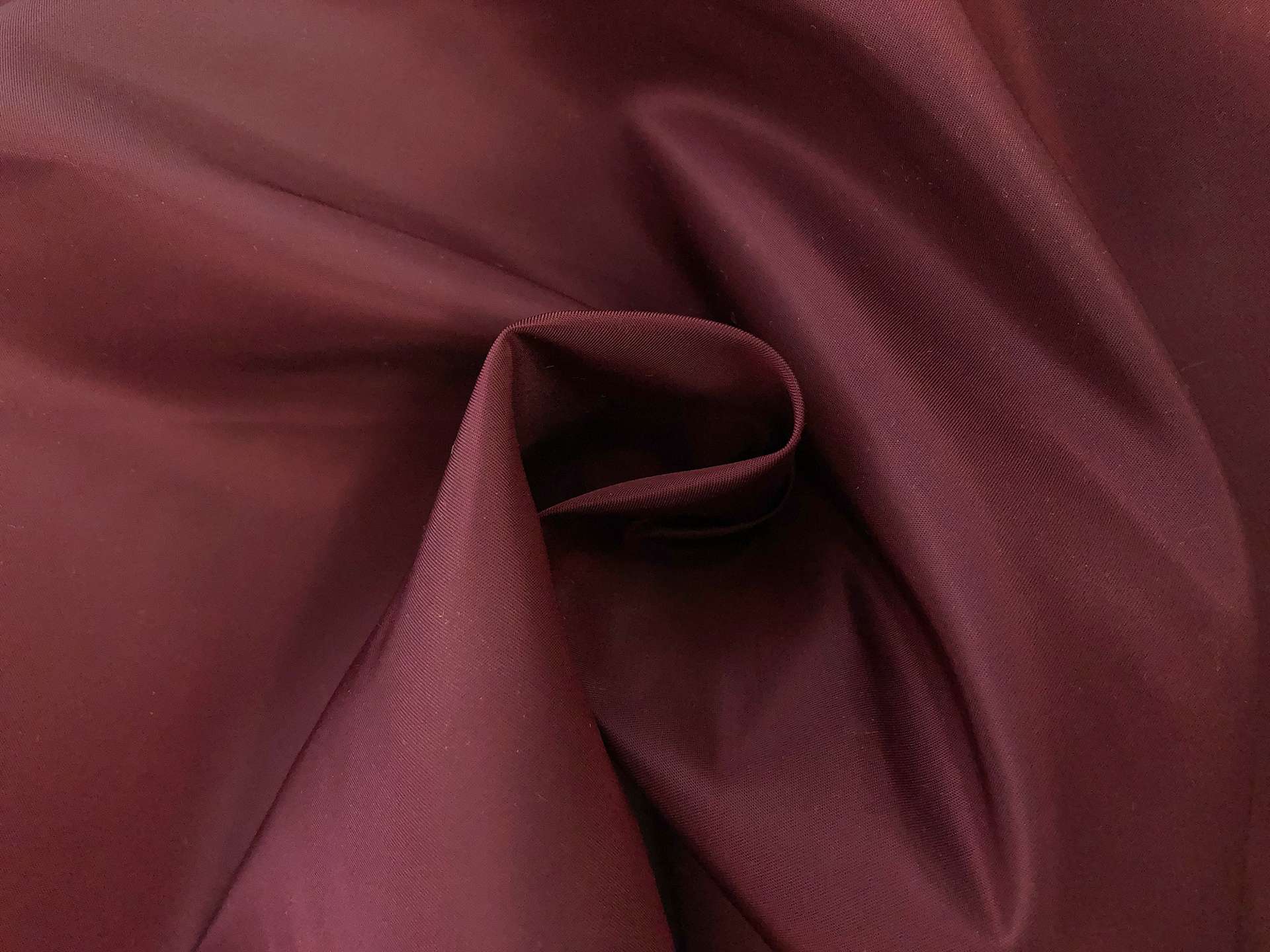 Nylon Satin Twill Rainwear in Maroon