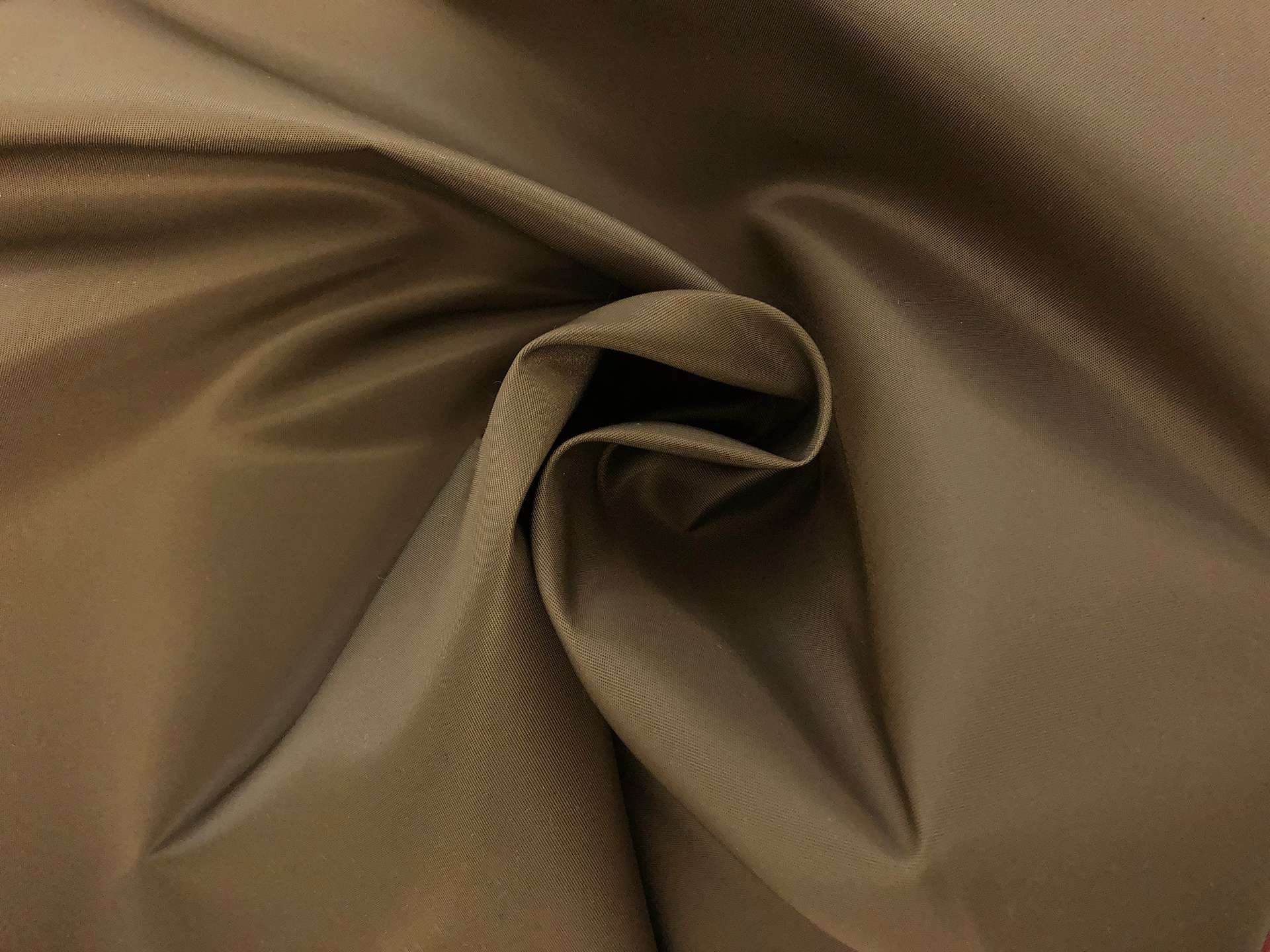 Nylon Satin Twill Rainwear in Olive