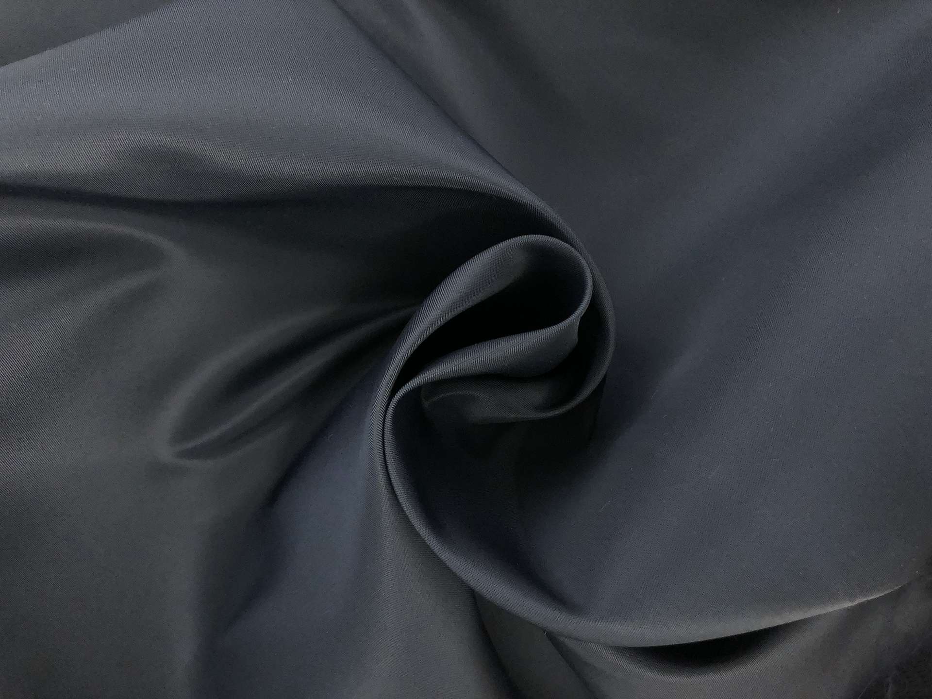 Nylon Satin Twill Rainwear in Steel Blue