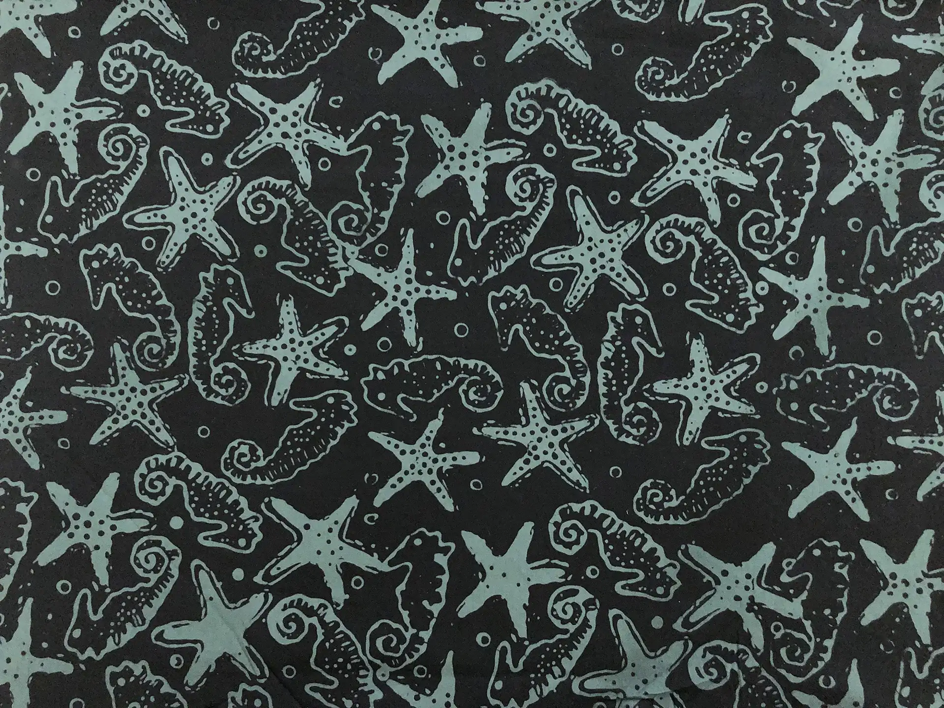 Cotton Batik With Nautical Motif