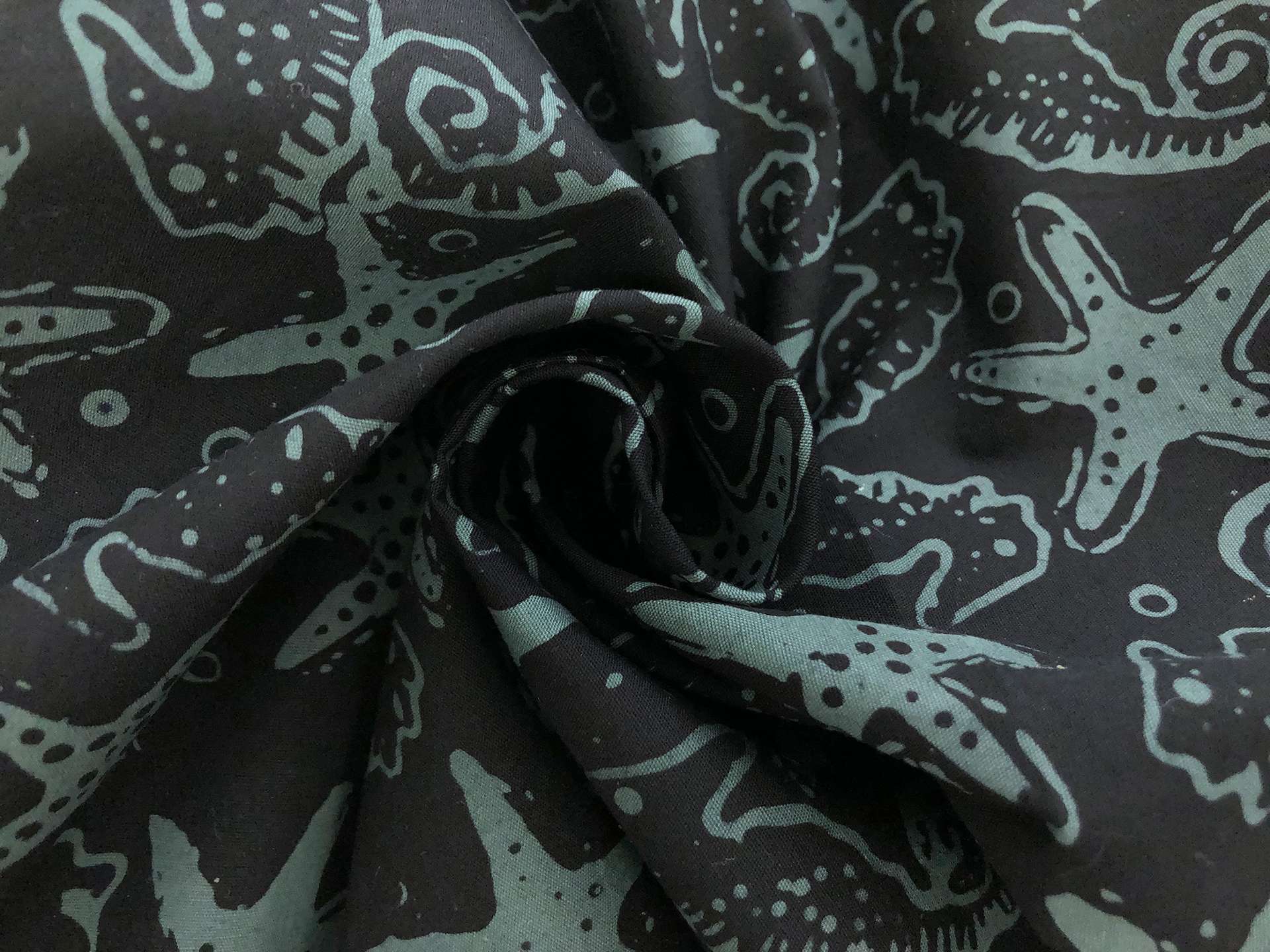 Cotton Batik With Nautical Motif