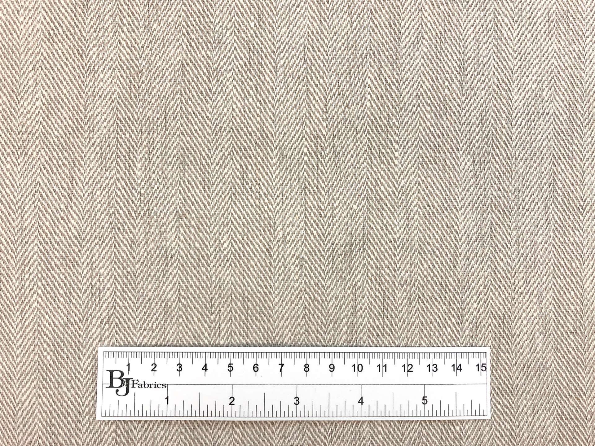 Upholstery Linen Herringbone in Oatmeal