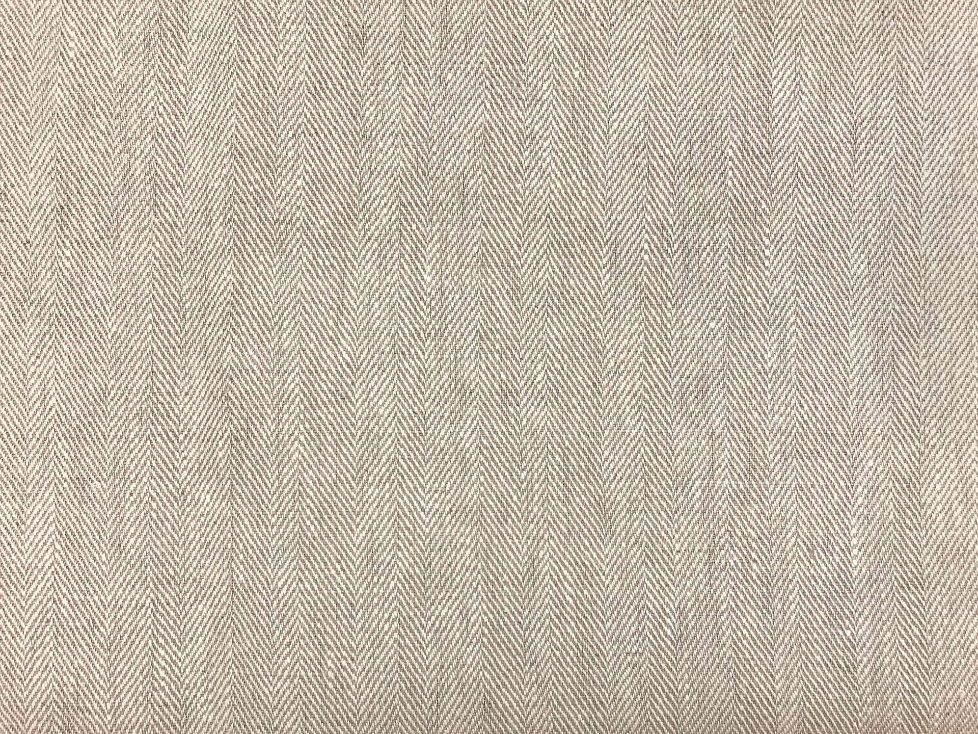 Upholstery Linen Herringbone in Oatmeal