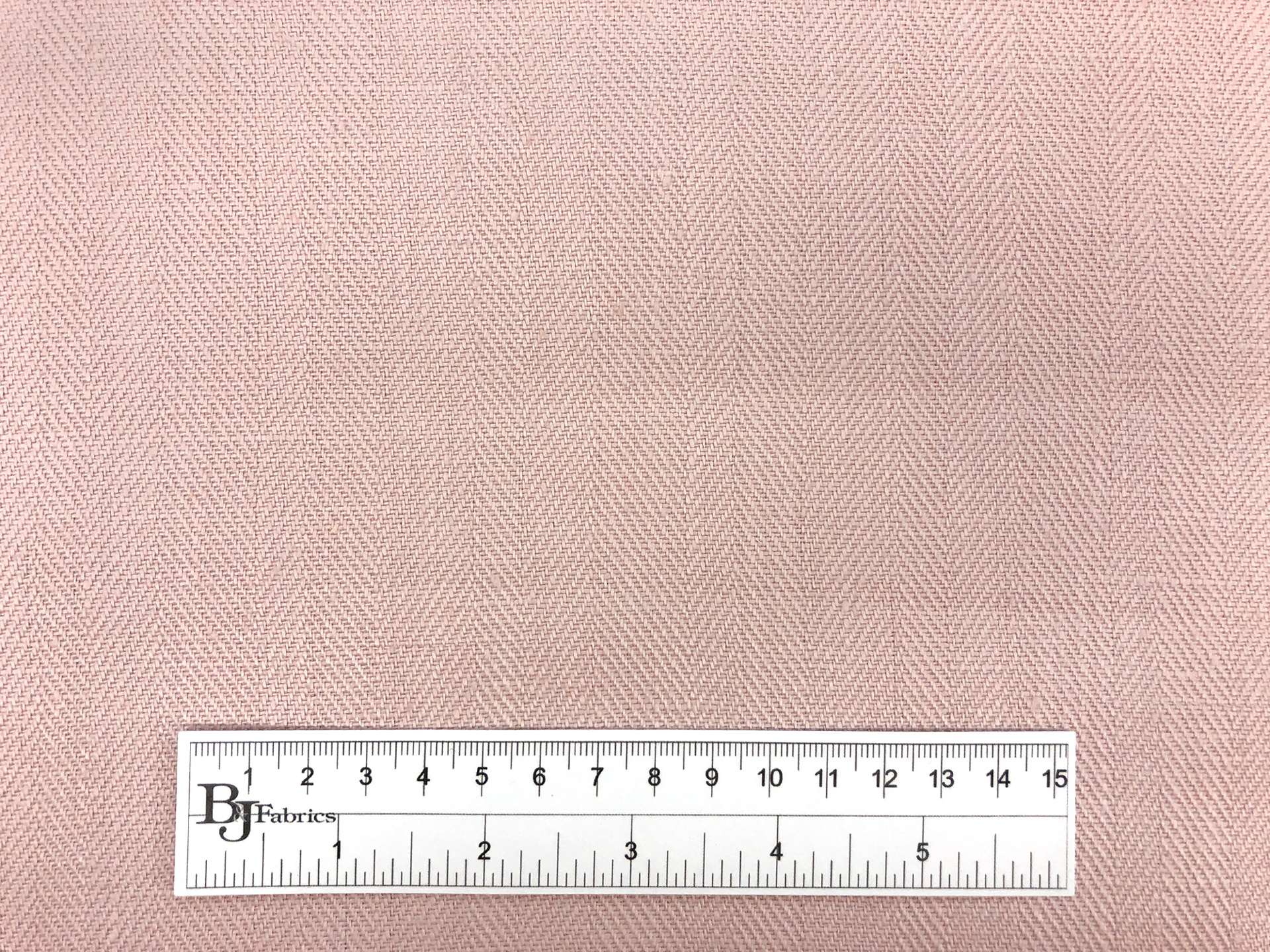 Upholstery Linen Herringbone in Blush