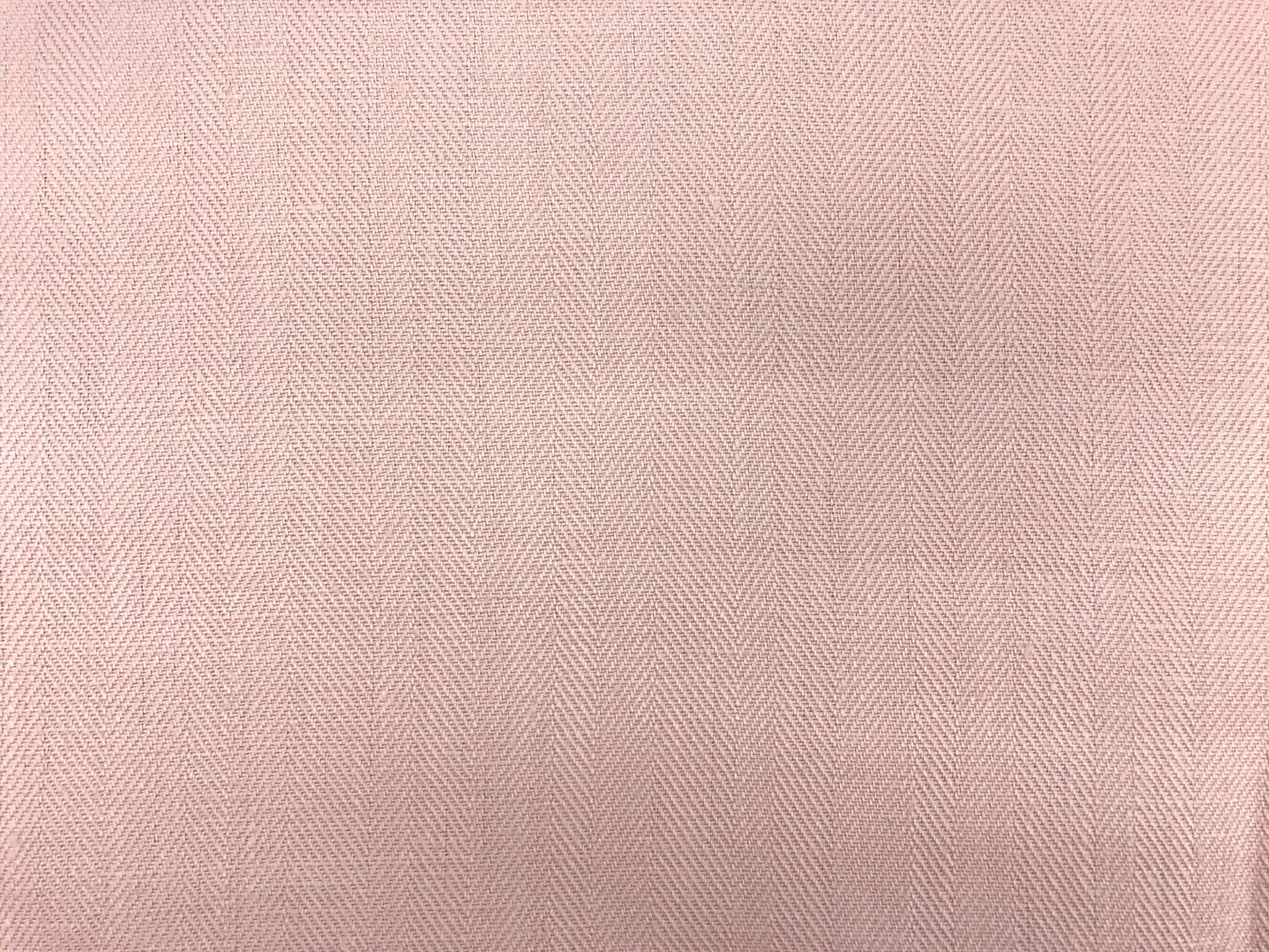 Upholstery Linen Herringbone in Blush